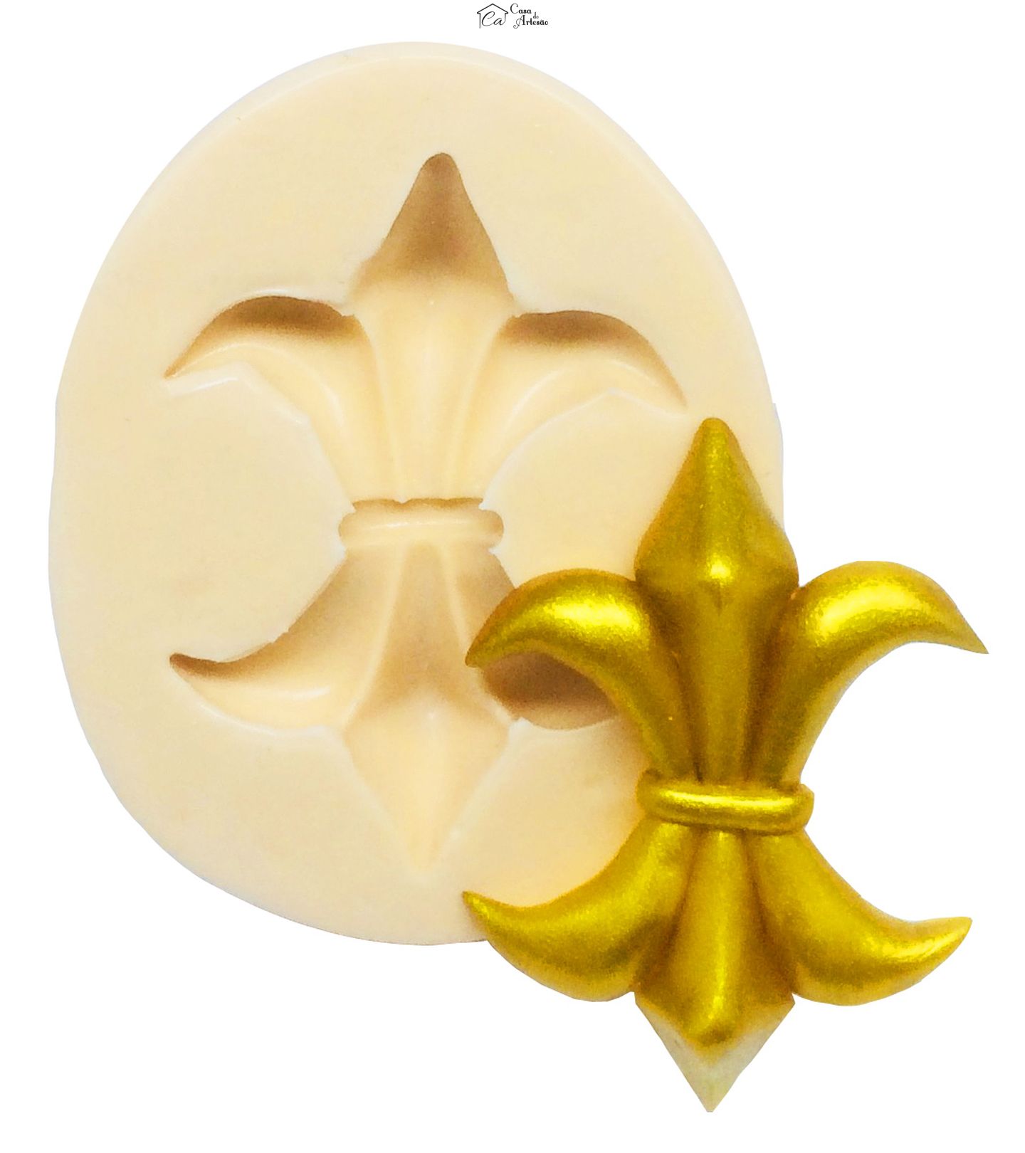 Molde de silicone - Flor de Liz - Mod. 04 - Grande - P262