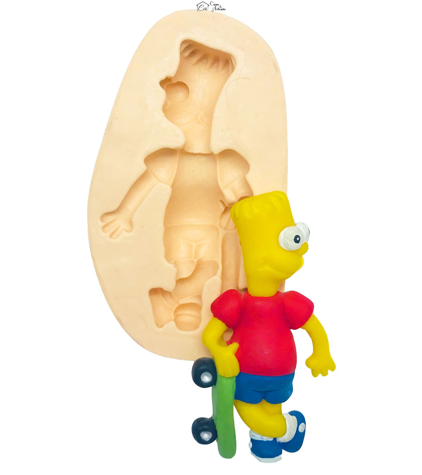 Molde de silicone - Simpsons - Bart - Mod.01