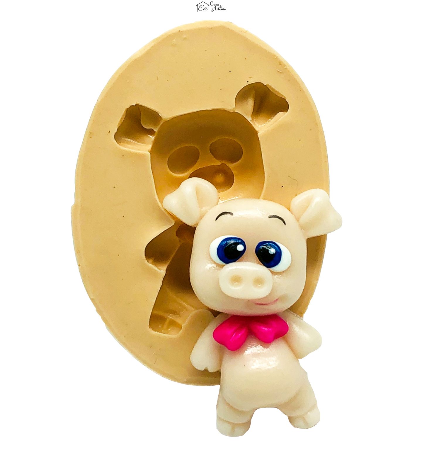 Molde de silicone - Porquinho - Medio - P815