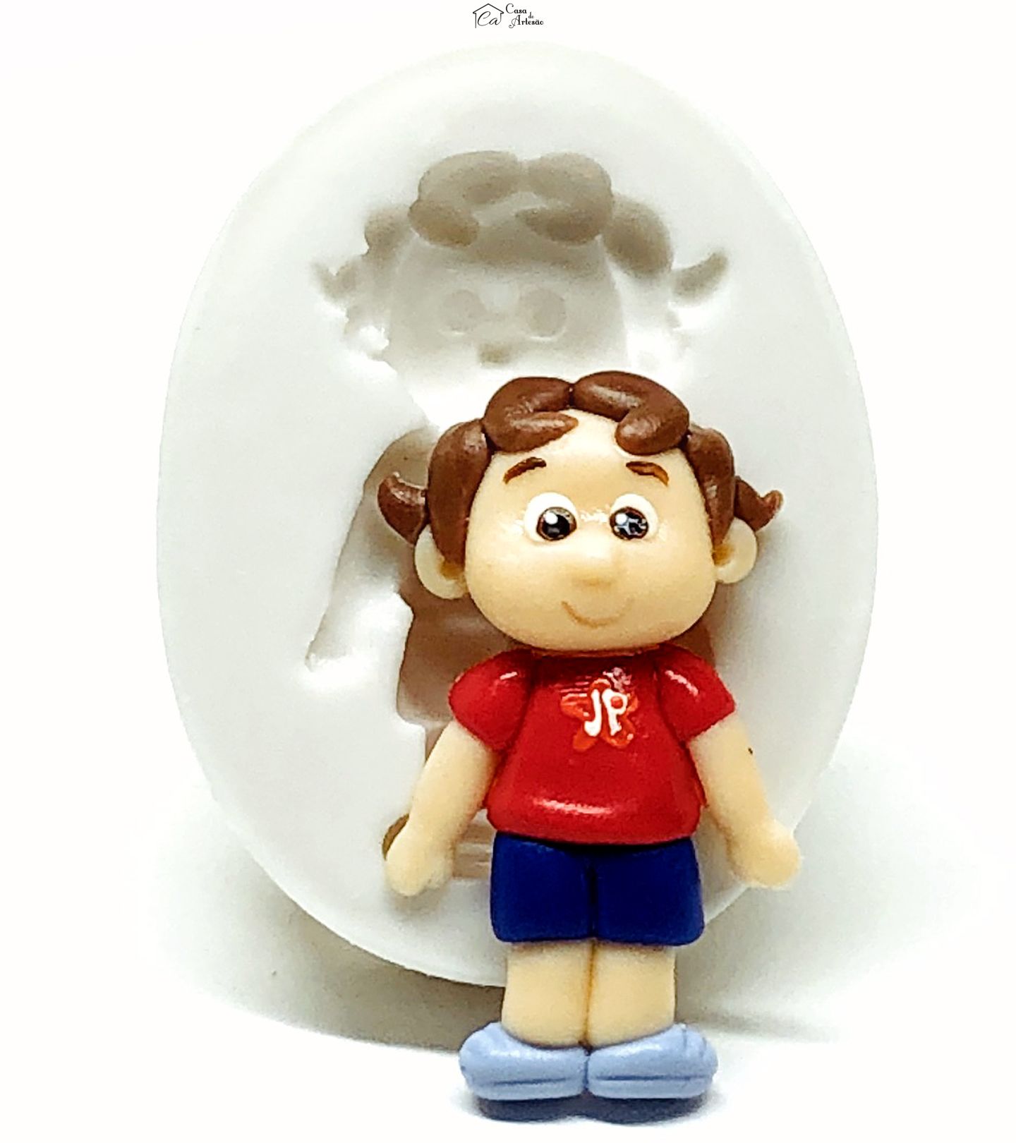 Molde de silicone - Maria Clara e JP - JP - Pequeno - P959