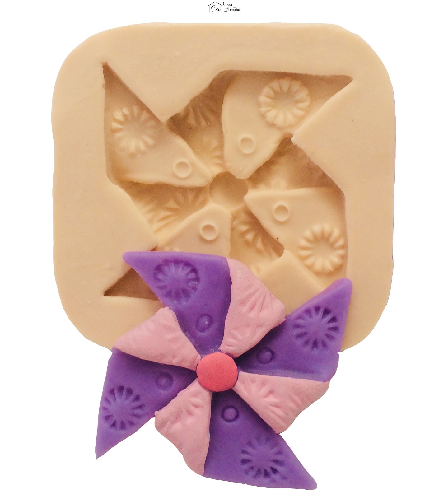 Molde de silicone - Catavento - Mod. 2 - P45