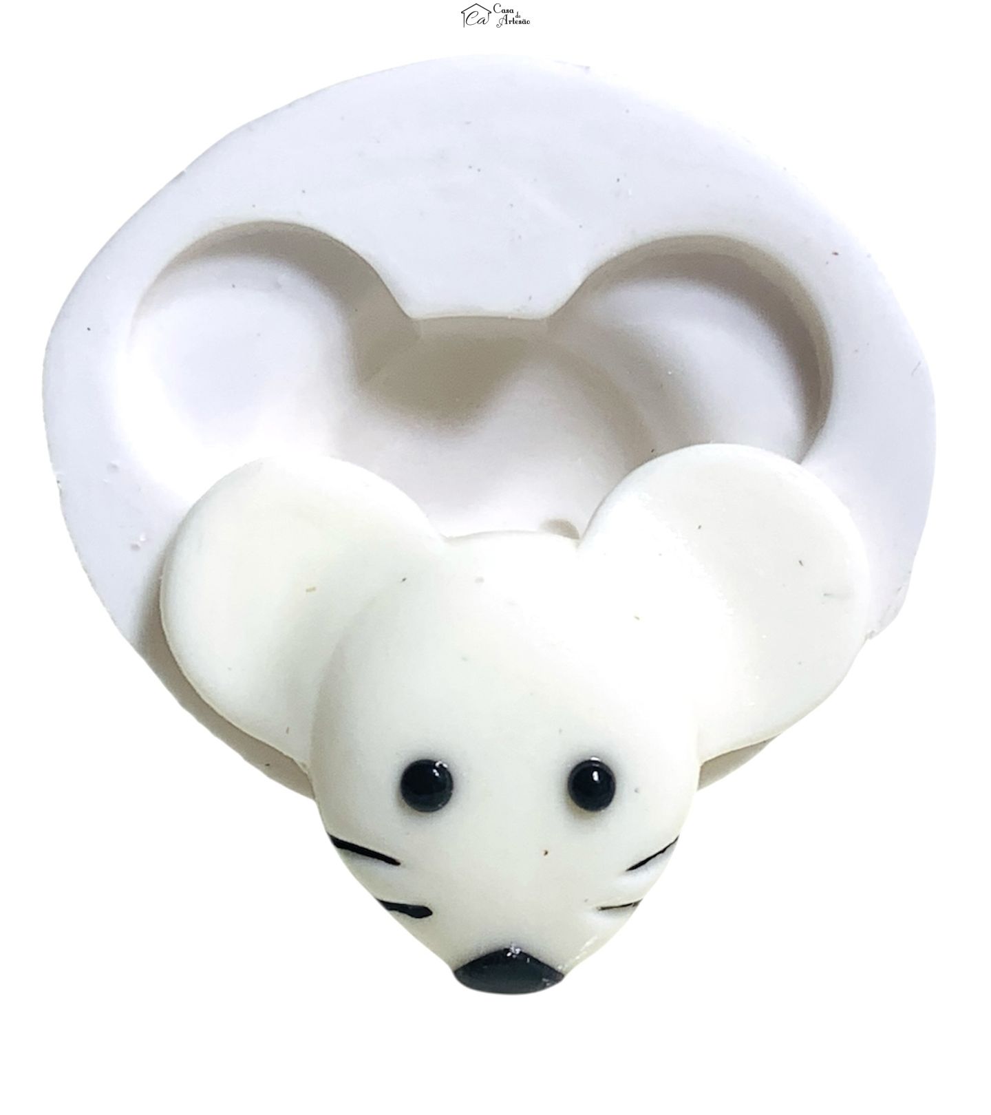 Molde de silicone - Emilly Vick - Rosto Rato - Medio - P1259