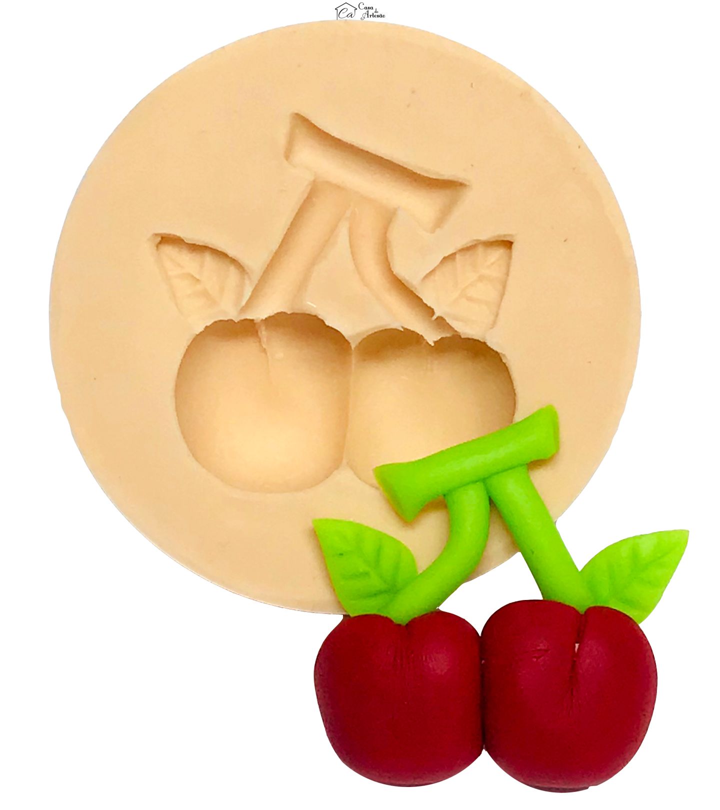 Molde de silicone - Moranguinho - Cerejinha - Fruta Pequena - P520