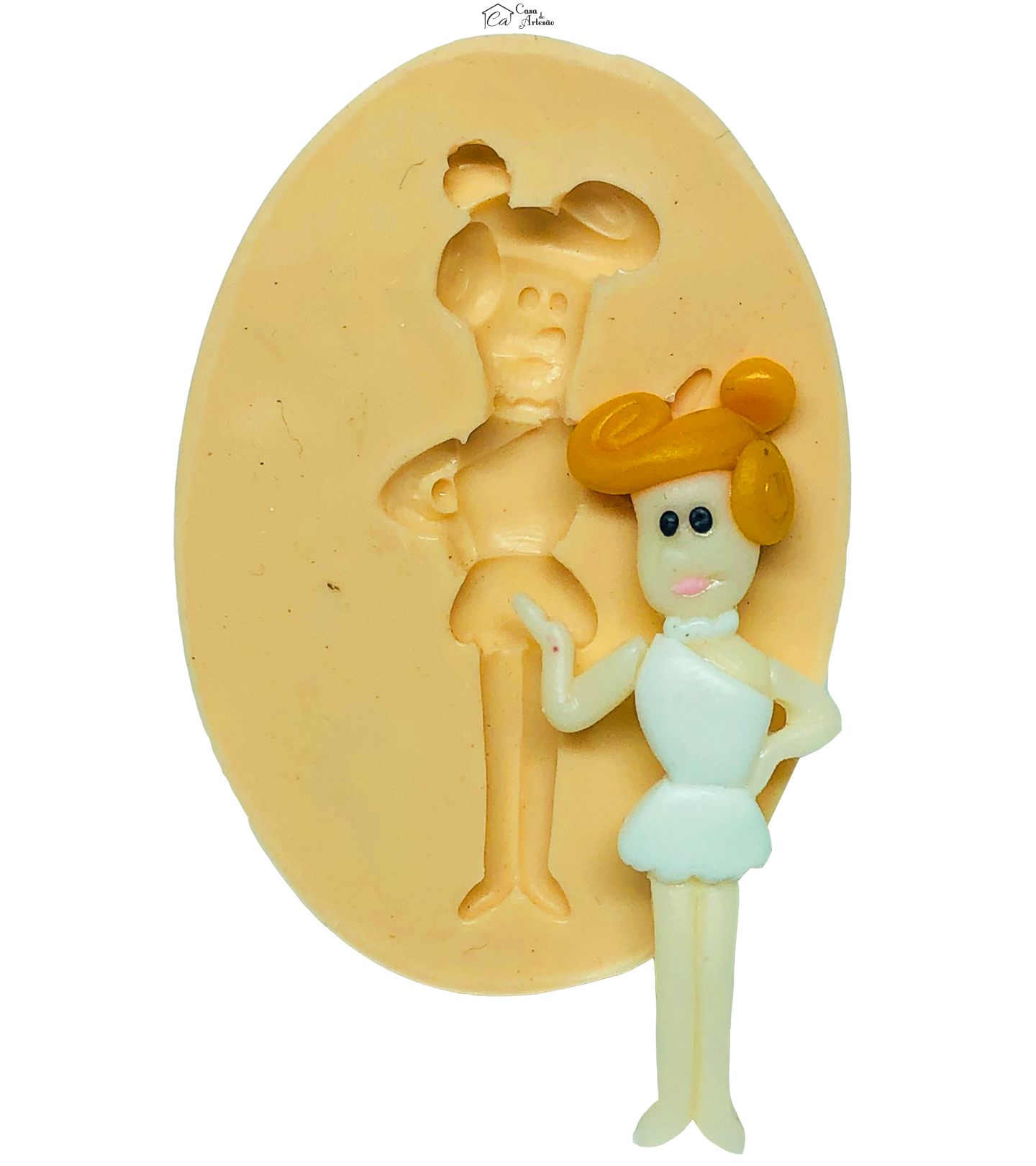 Molde de silicone - Flintstones - Wilma - Pequena - P657