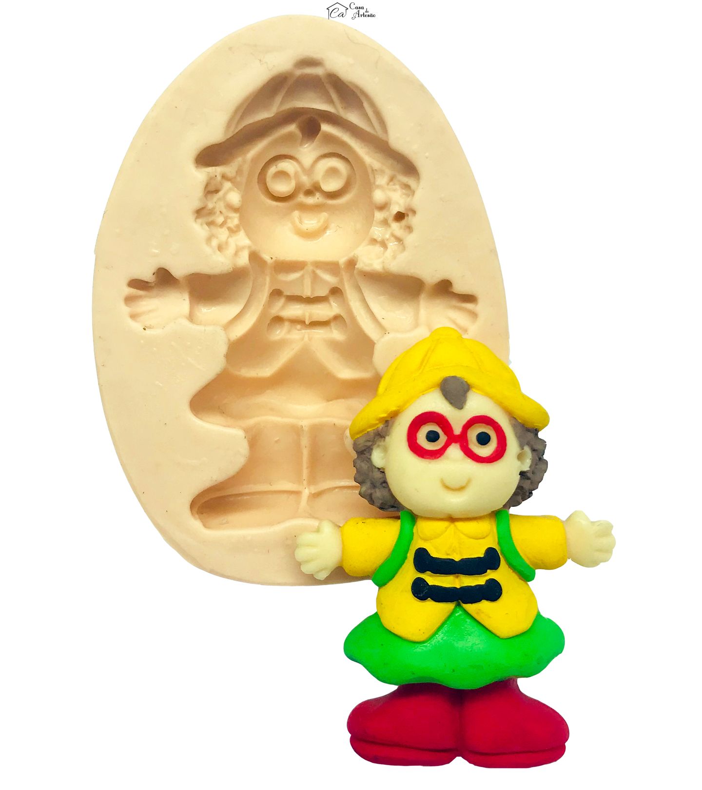 Molde de silicone - Little People - Margarida