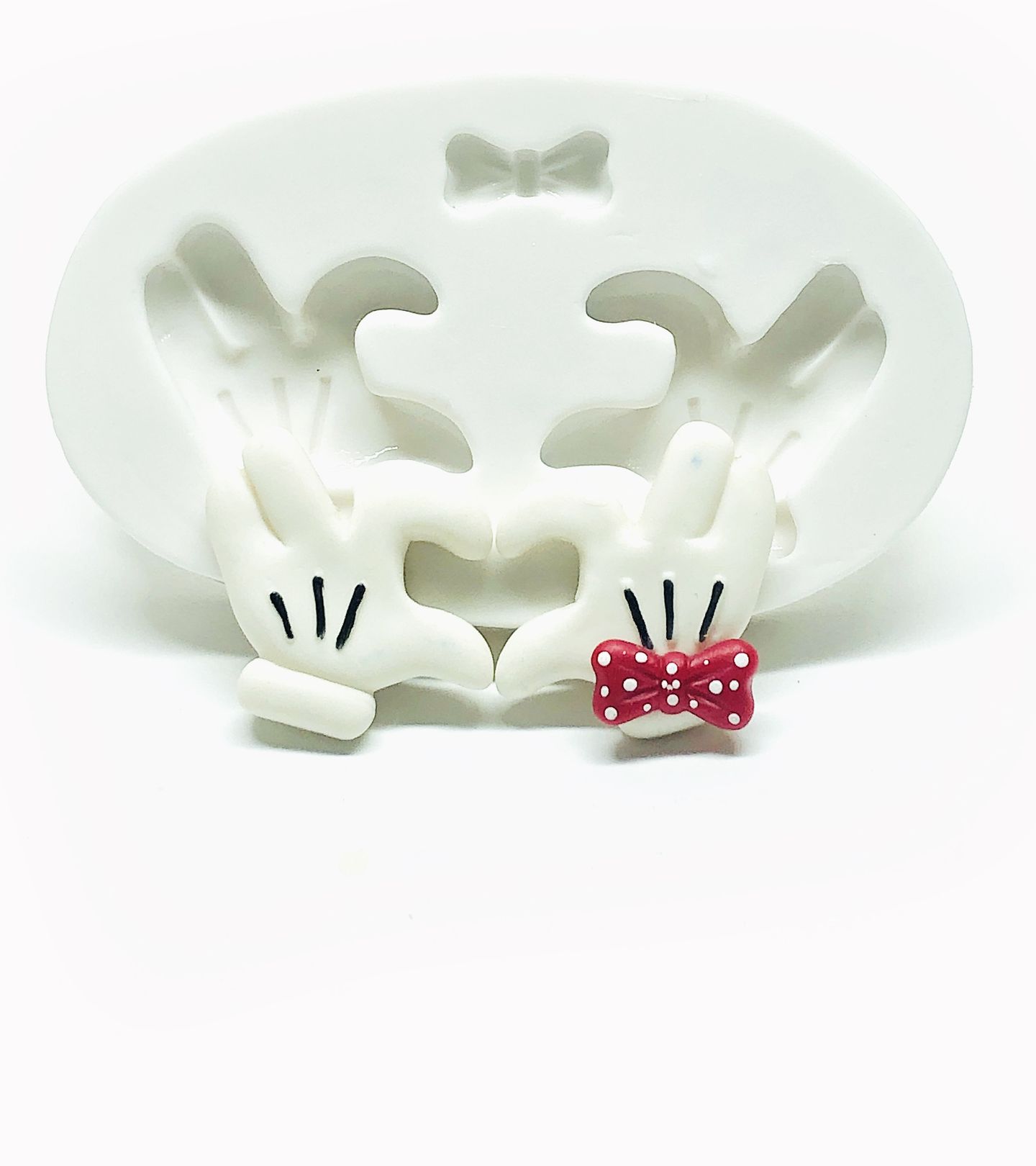 Molde de silicone - Mãos - Mickey / Minie - P1026