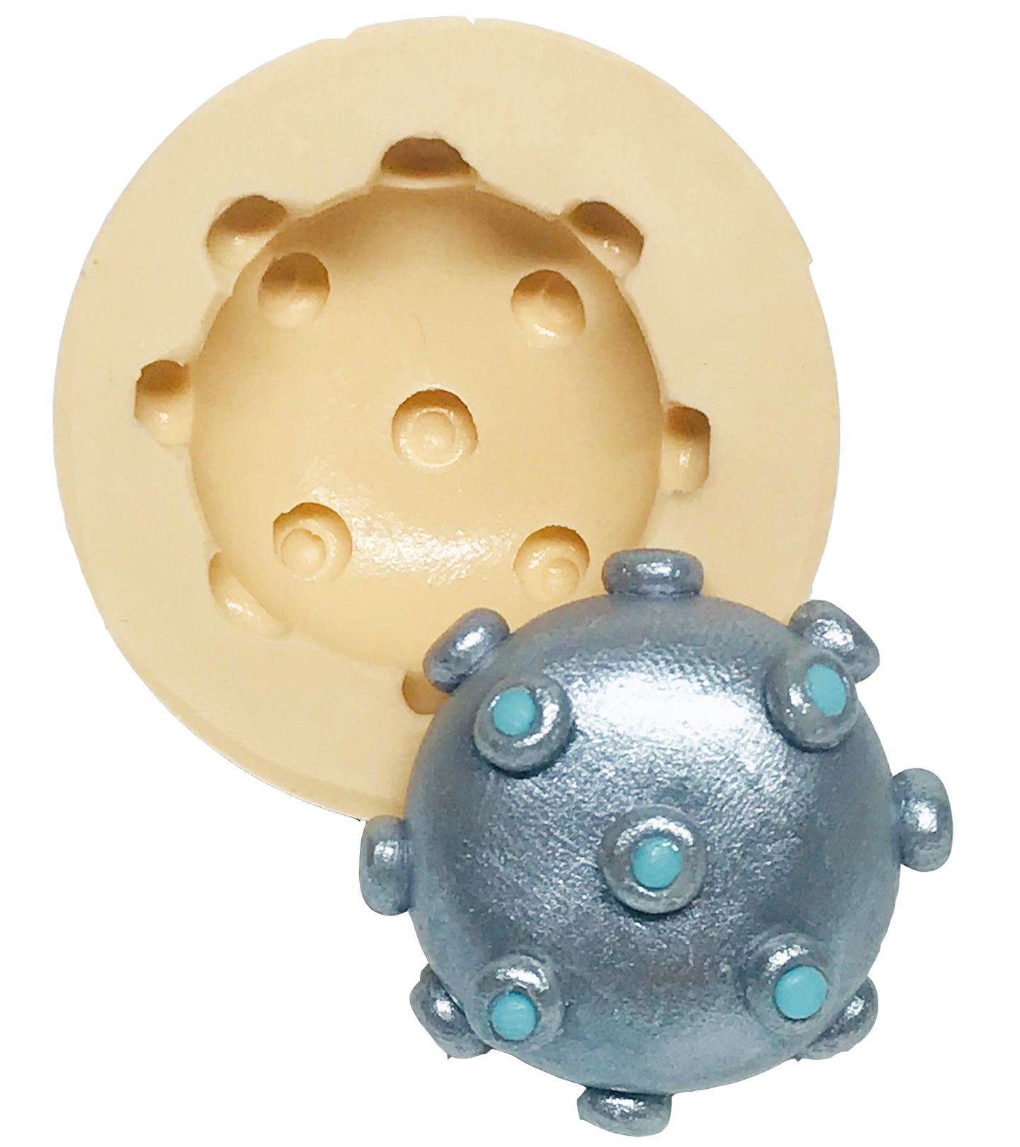 Molde de silicone - Fortnite - Granada - Mod.01 - Media - P563