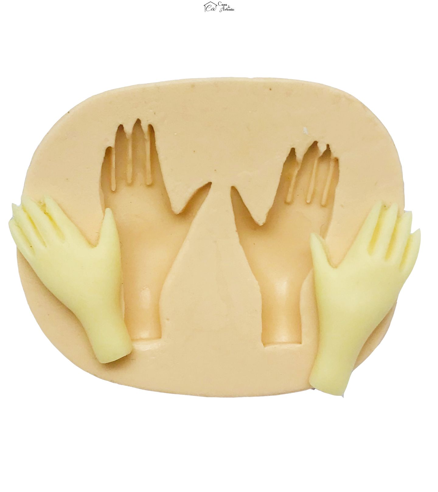 Molde de silicone - Maos - Par - P149