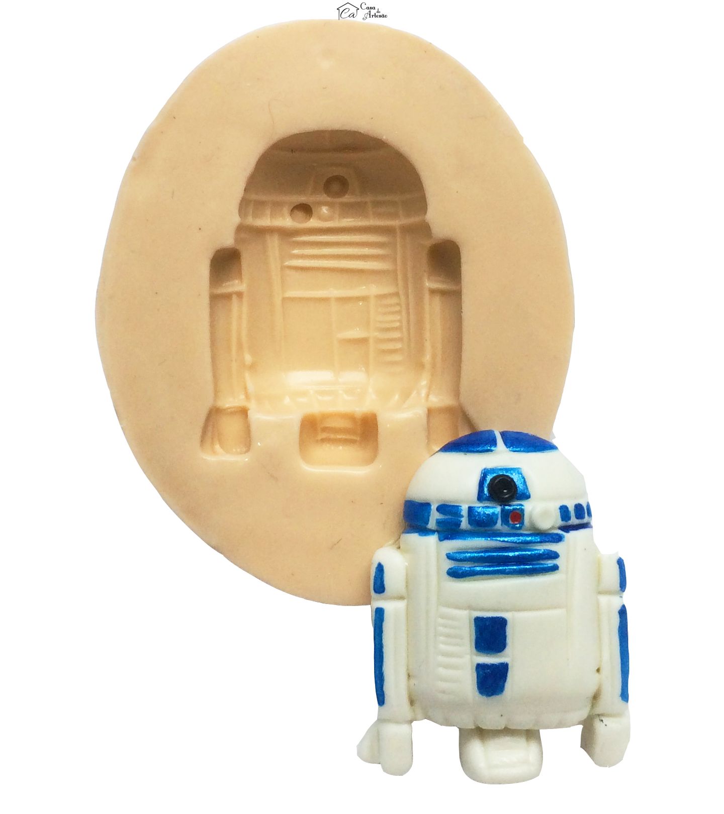 Molde de silicone - Guerra Nas Estrelas - Robo R2D2 - Mod.02 - P232