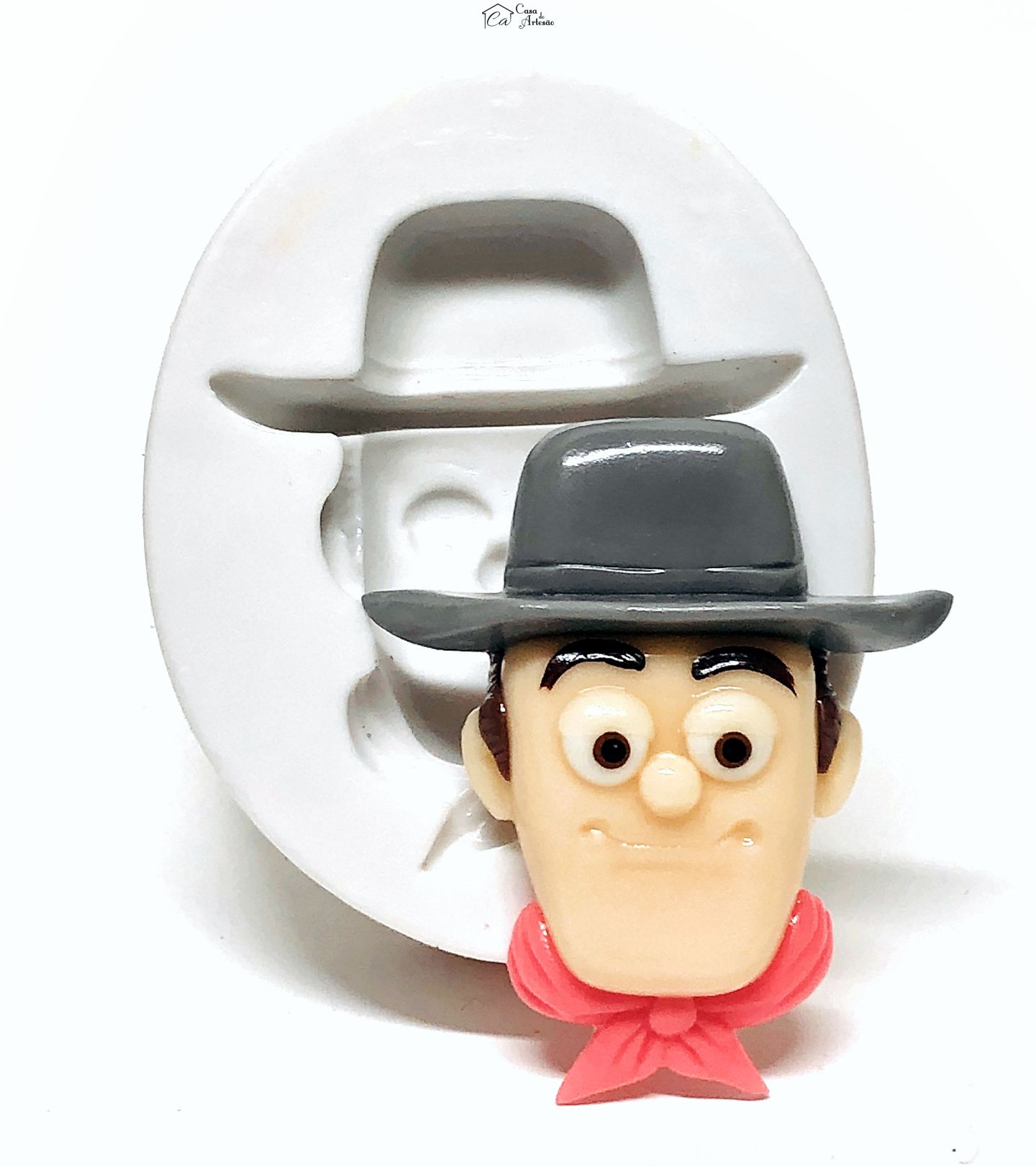 Molde de silicone - A Fazenda do Zenon - Rosto Zenon - Grande - P1070