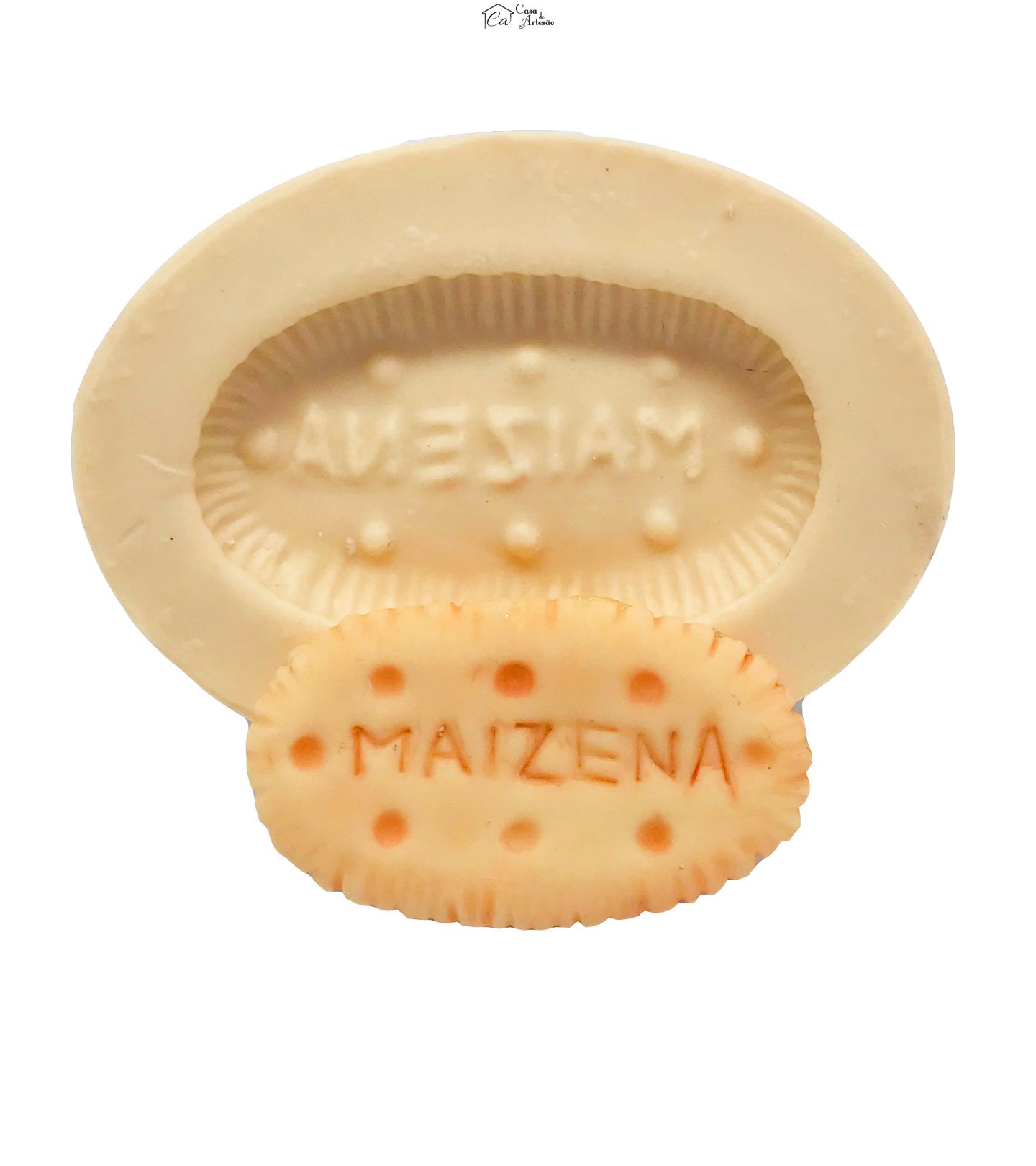 Molde de silicone - Bolacha Maisena Pequena