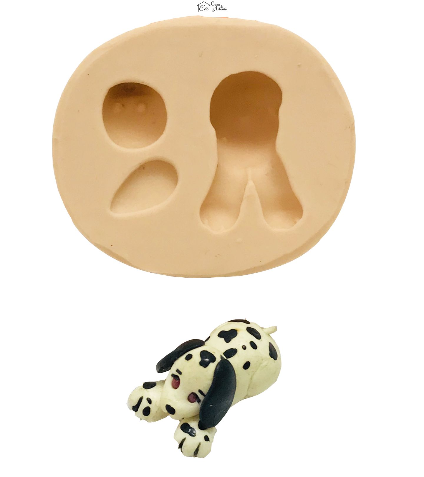 Molde de silicone - Cachorro Dalmata Pequeno