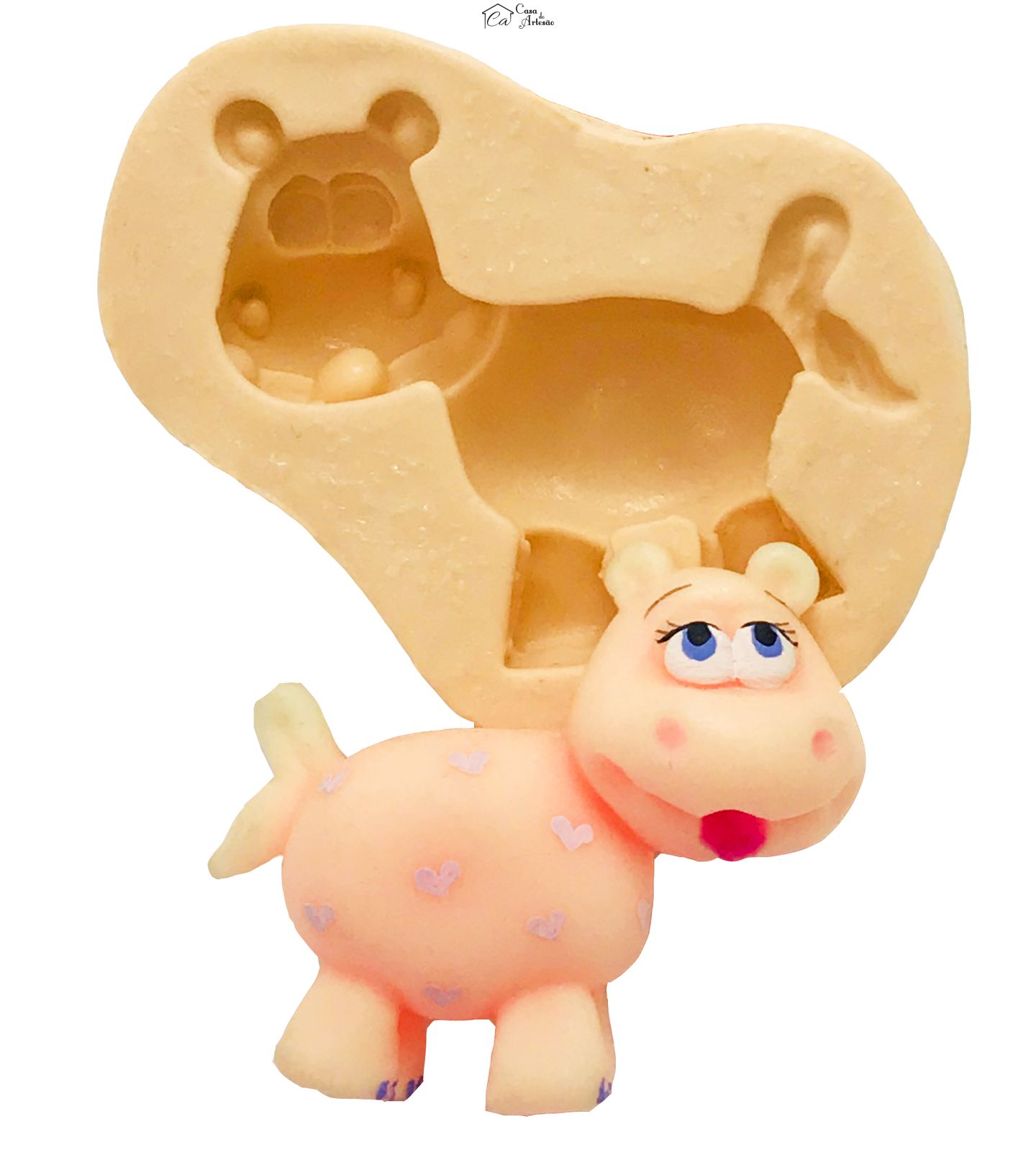 Molde de silicone - Hipopotamo Country - P22