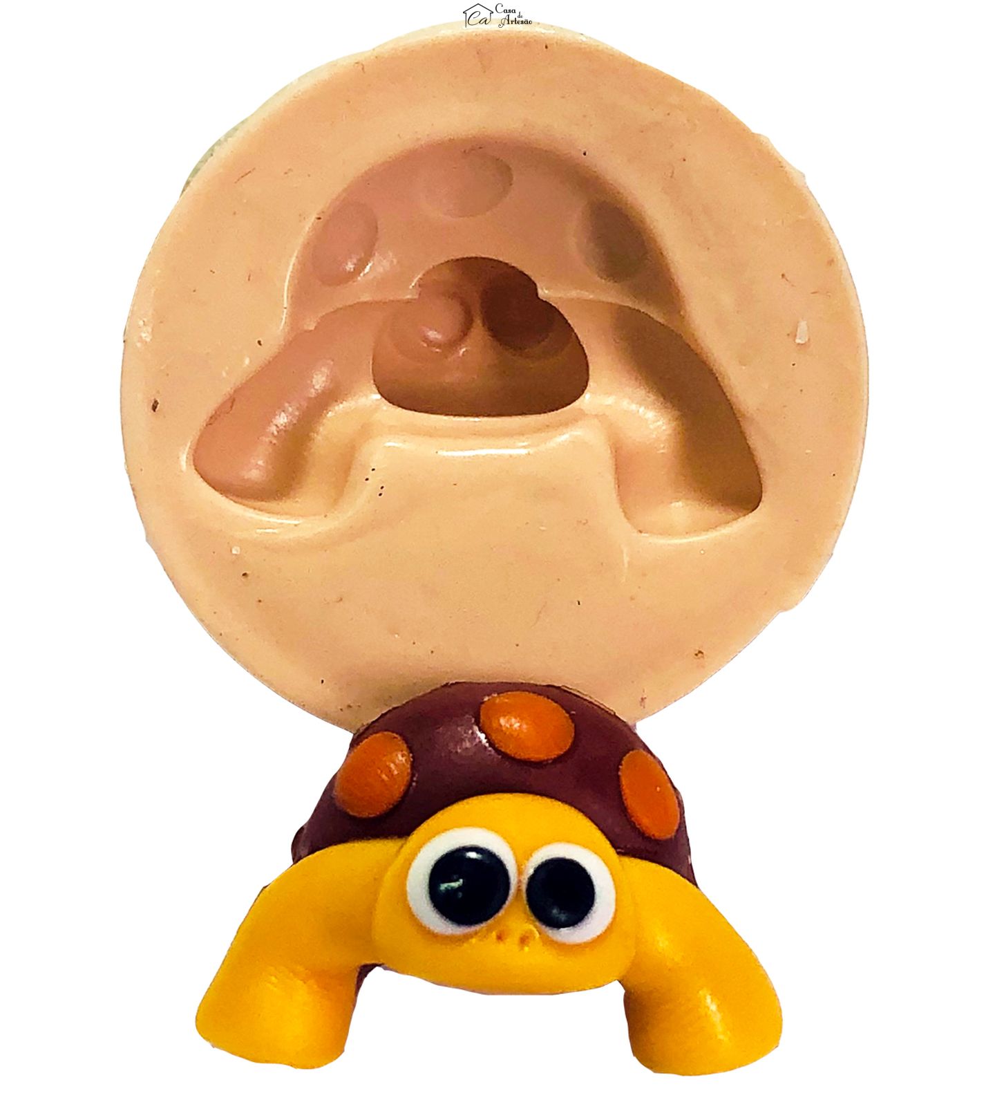 Molde de silicone - Baby Tv - Tartaruga - Pequena - P708