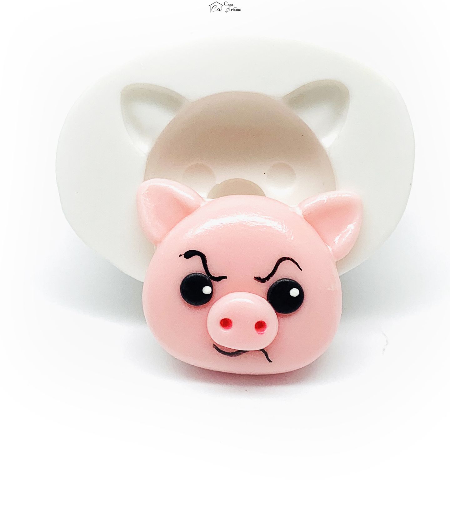 Molde de silicone - Palhaço Plim Plim - Rosto Hoggie - Medio - P1220