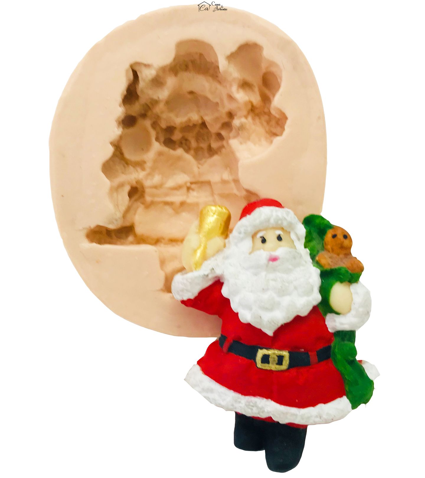 Molde de silicone - Papai Noel c/ Sino