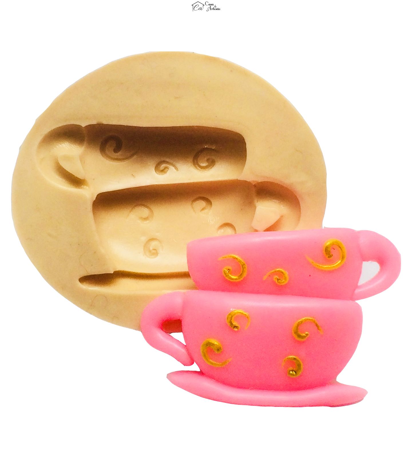 Molde de silicone - Xicara Media - P214