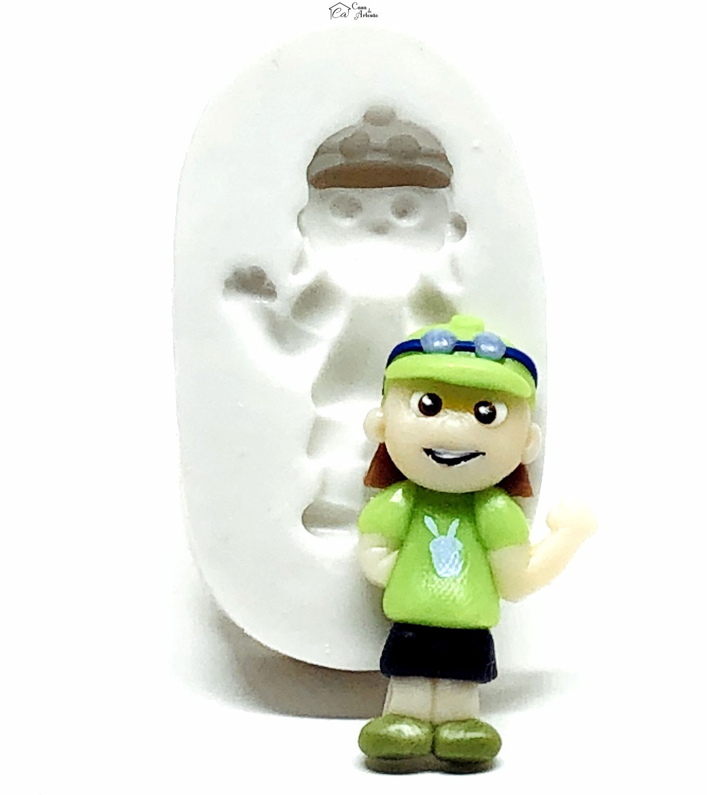 Molde de silicone - Os Aventureiros - Aventureiro Verde - Pequeno - P971