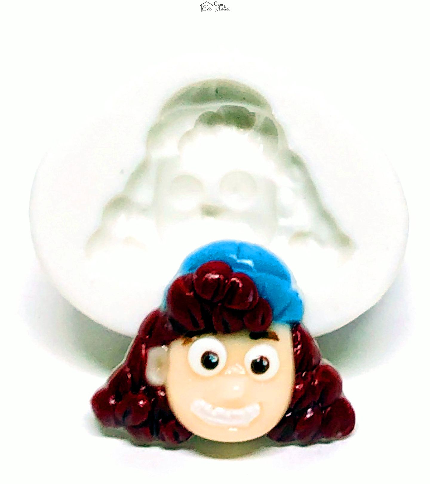 Molde de silicone - Luca - Rosto Giulia - Pequeno - P1091