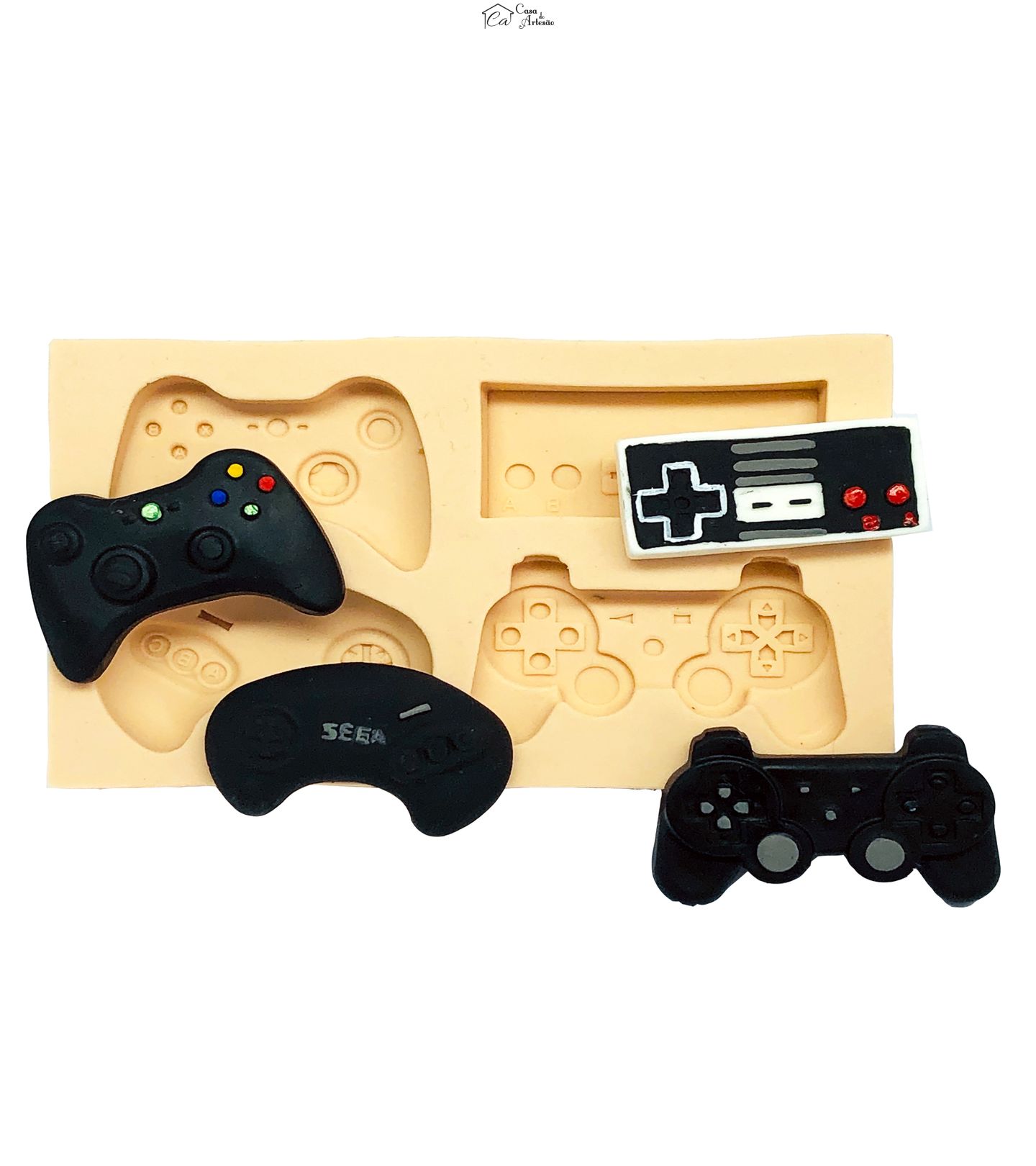 Molde de silicone - Joystick - 04 Tipos - P690