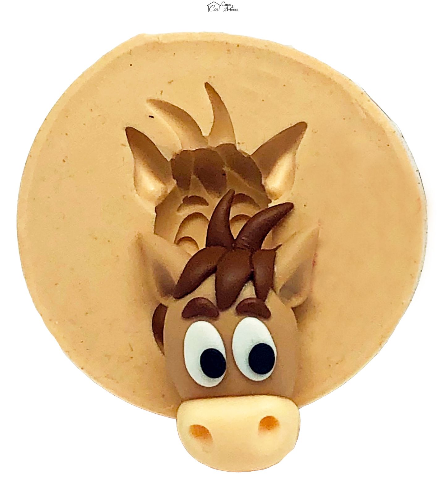 Molde de silicone - Toy Story - Rosto Bala no Alvo - Pequeno - P868