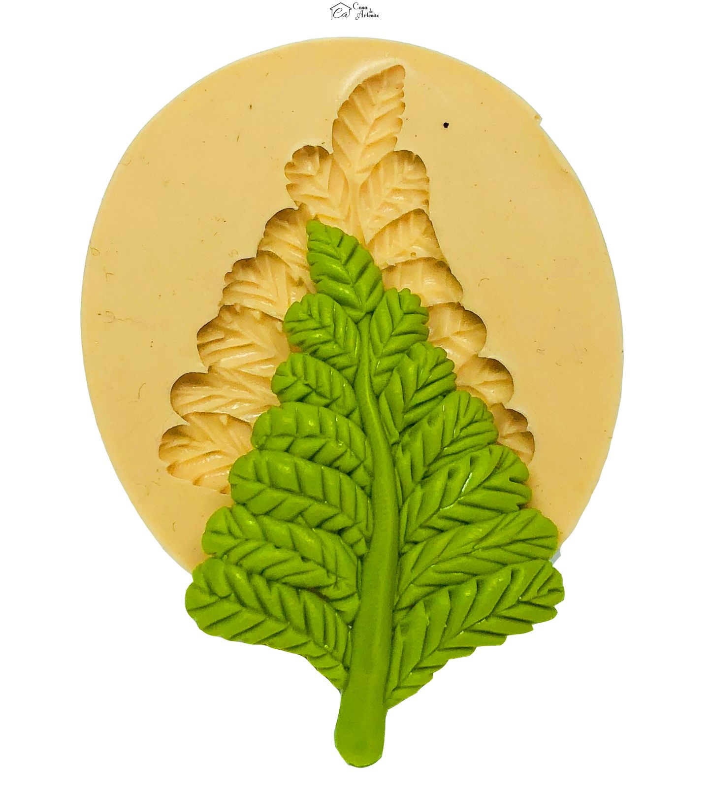 Molde de silicone - Folha - Media - P641