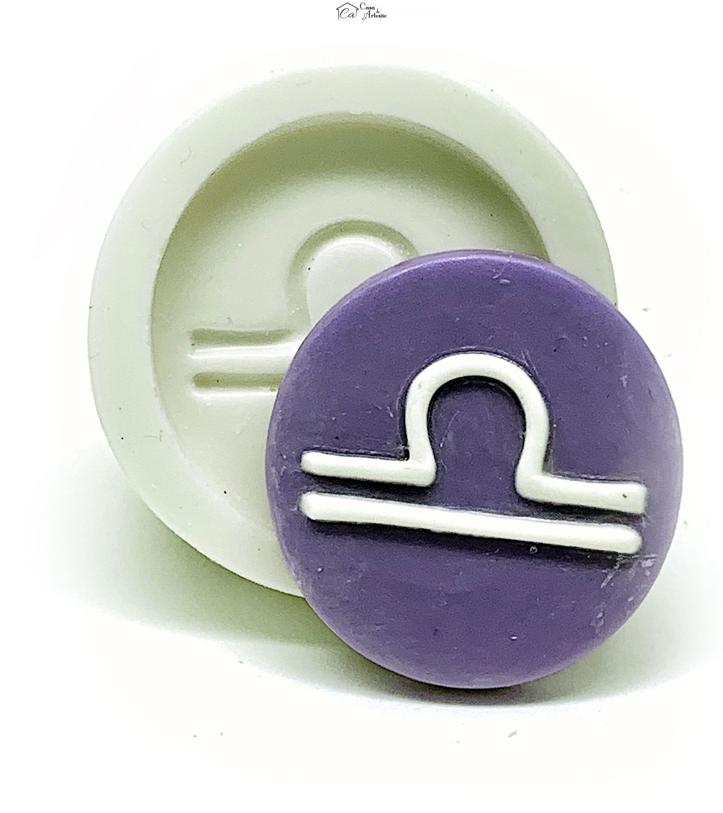 Molde de silicone - Horoscopo - Simbolo - Libra - Medio - P1138