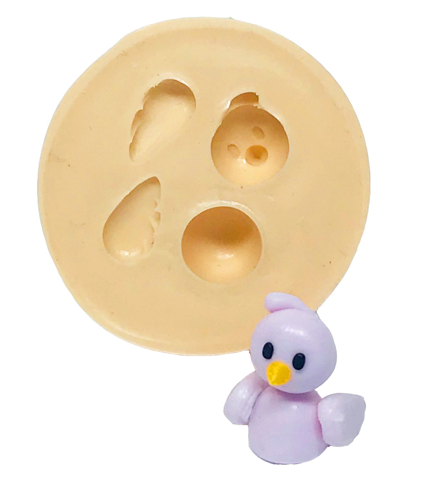 Molde de silicone - Pássaro - 3D - Mod. 01 - Pequeno - P636
