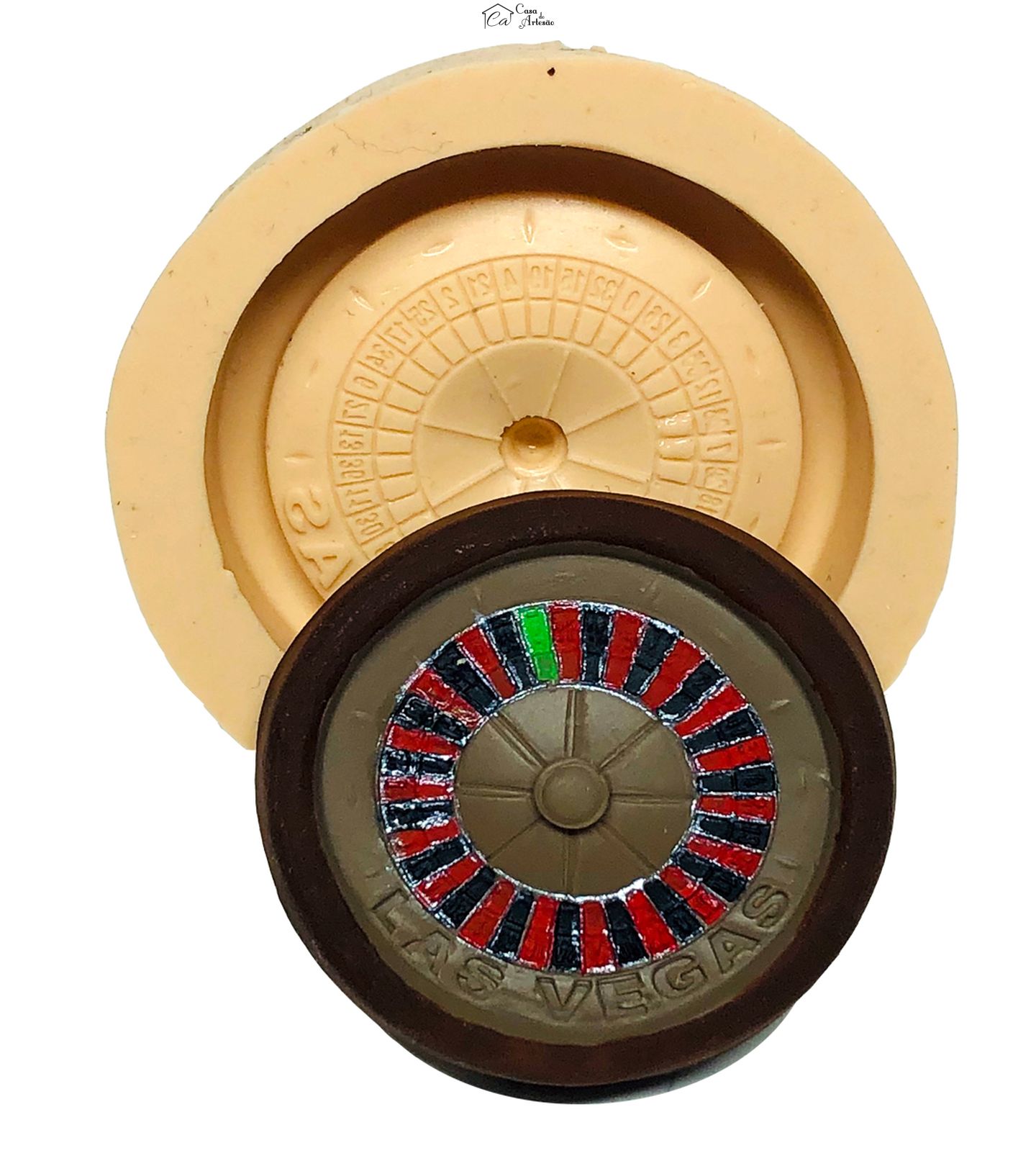 Molde de silicone - Cassino - Roleta