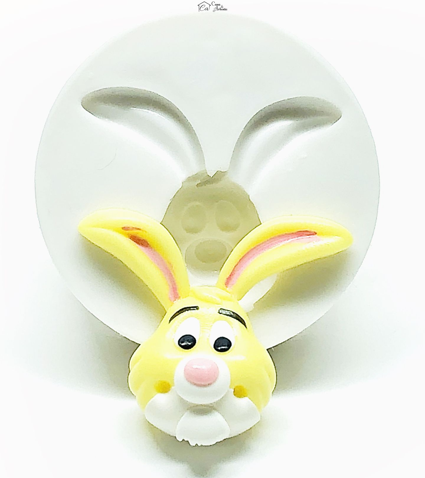 Molde de silicone - Urso Pooh - Rosto Abel - Pequeno - P1019