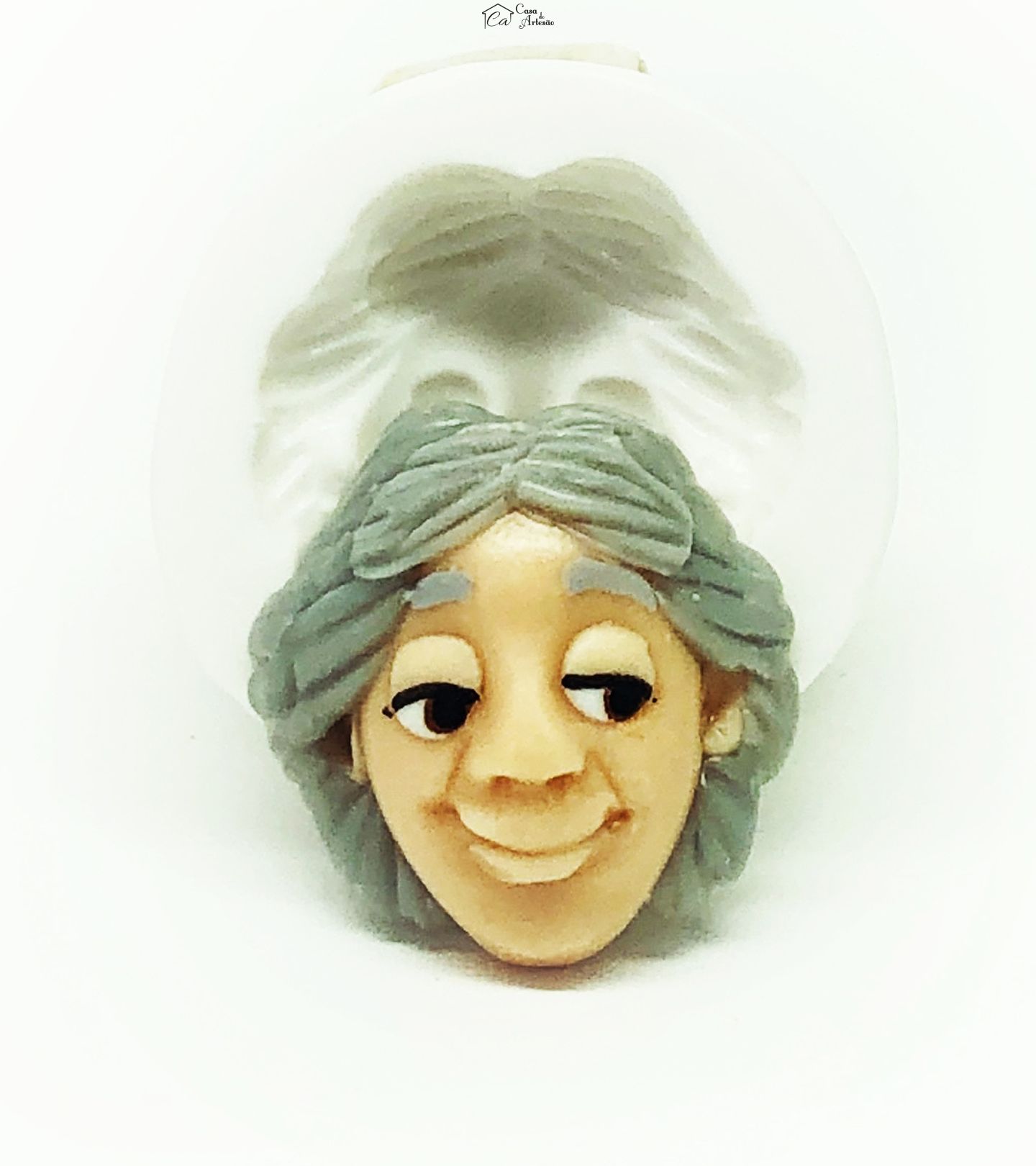 Molde de silicone - Encanto - Rosto Abuela Alma Madrigal - Pequeno - P1128