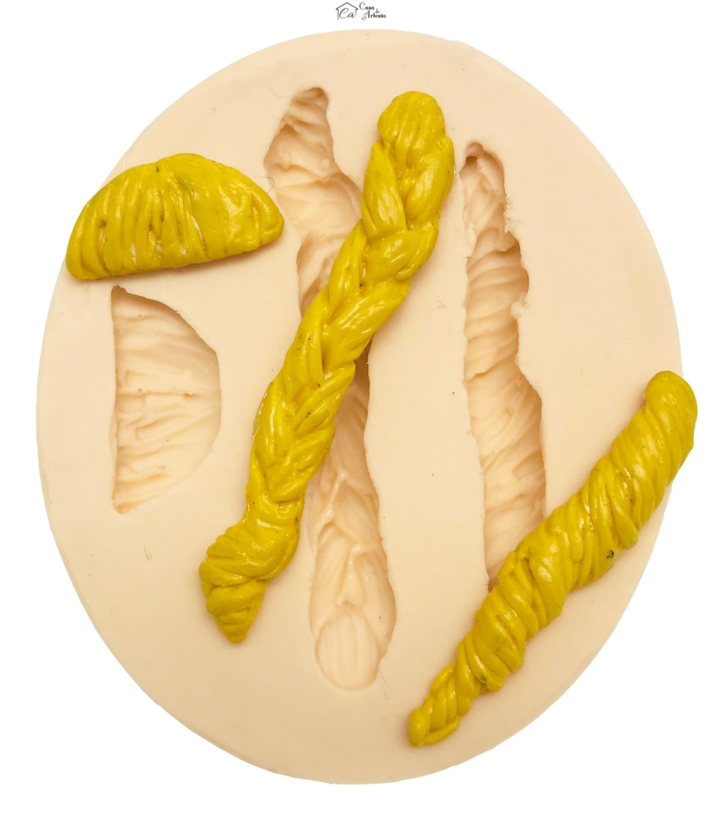 Molde de silicone - Tranças