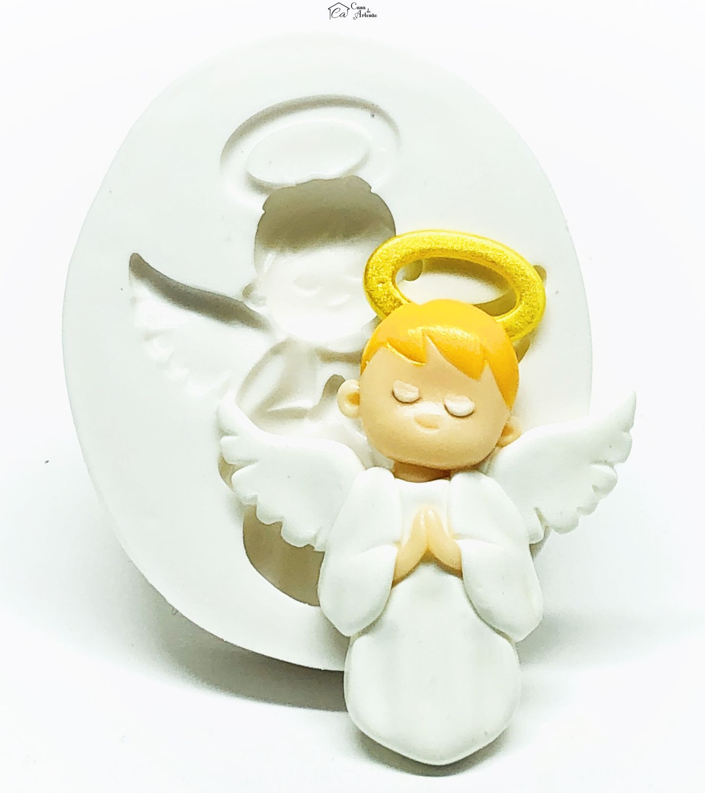 Molde de silicone - Anjo - Mod.01 - Medio - P960