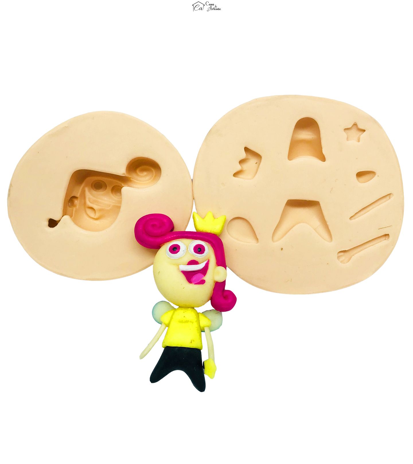Molde de silicone - Padrinhos Magicos - Vanda