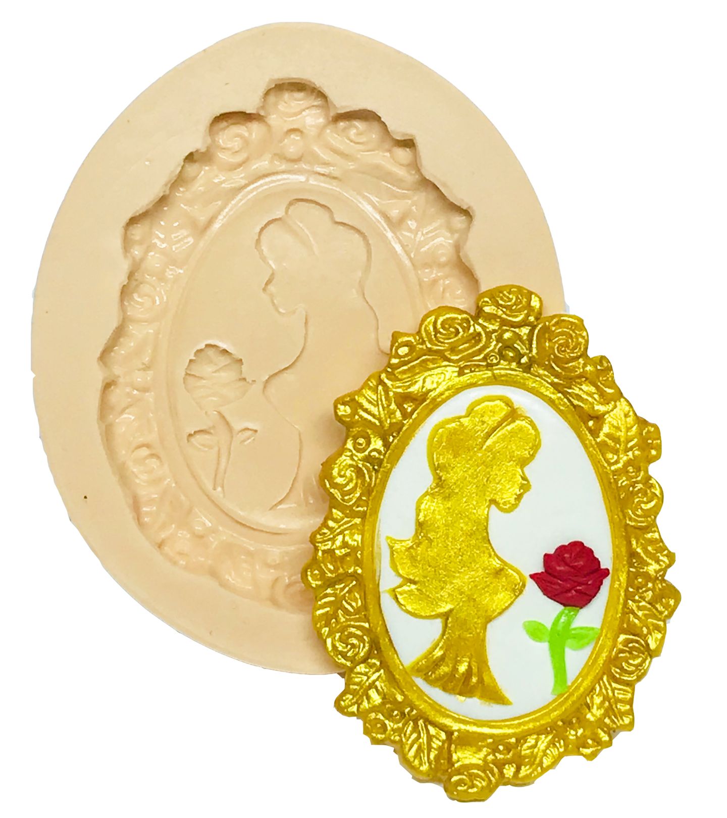 A Bela e a Fera - Espelho - Medio - P565