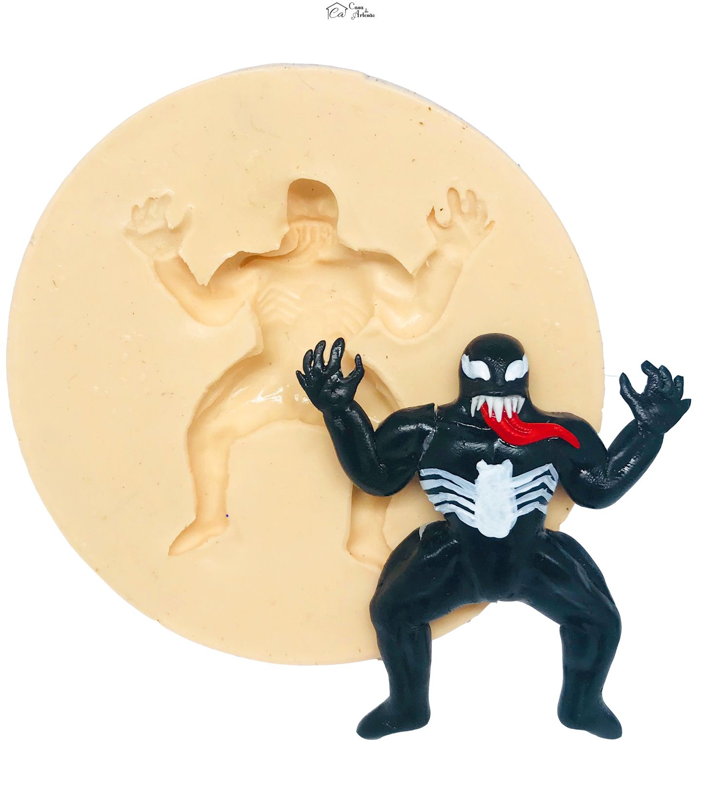 Molde de silicone - Homem Aranha - Venon - Corpo Inteiro - Medio - P477
