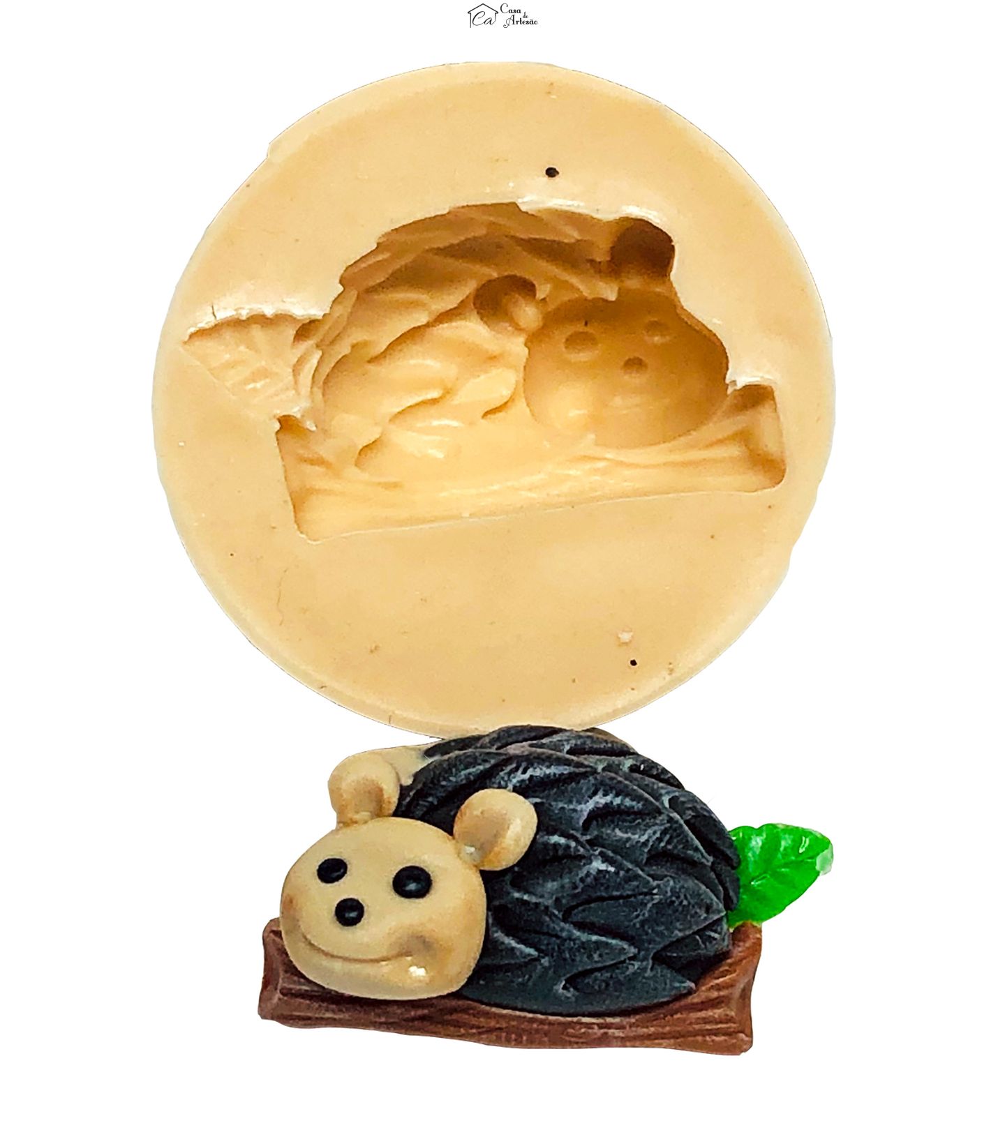 Molde de silicone - Porco Espinho - Pequeno - P673