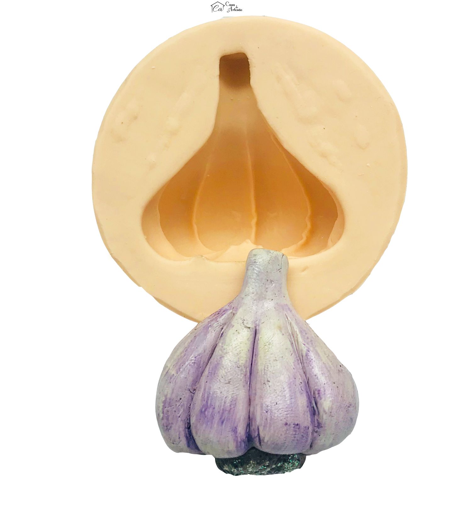 Molde de silicone - Alho c/ Restia Grande