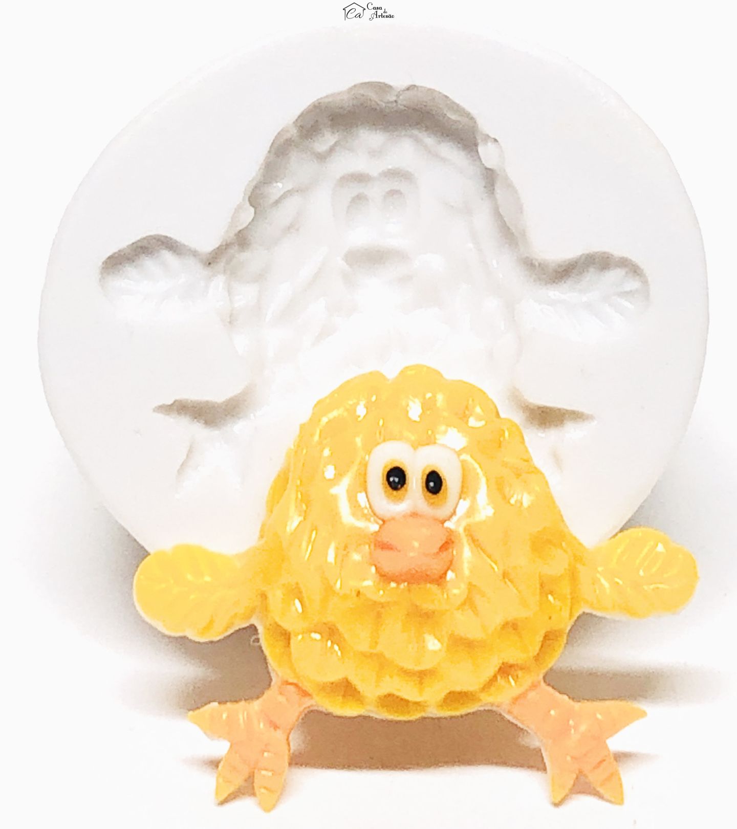 Molde de silicone - A Fazenda do Zenon - Pintinho - Pequeno - P1067