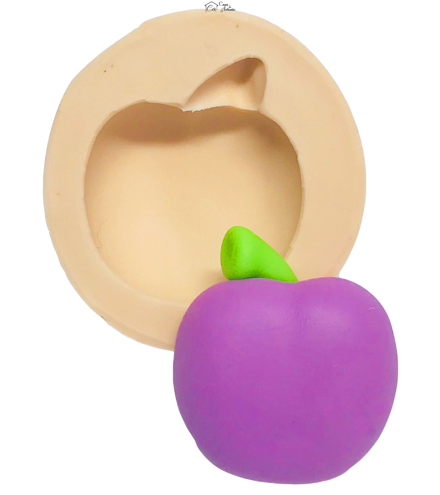 Molde de silicone - Moranguinho - Ameixinha - Fruta Media - P520