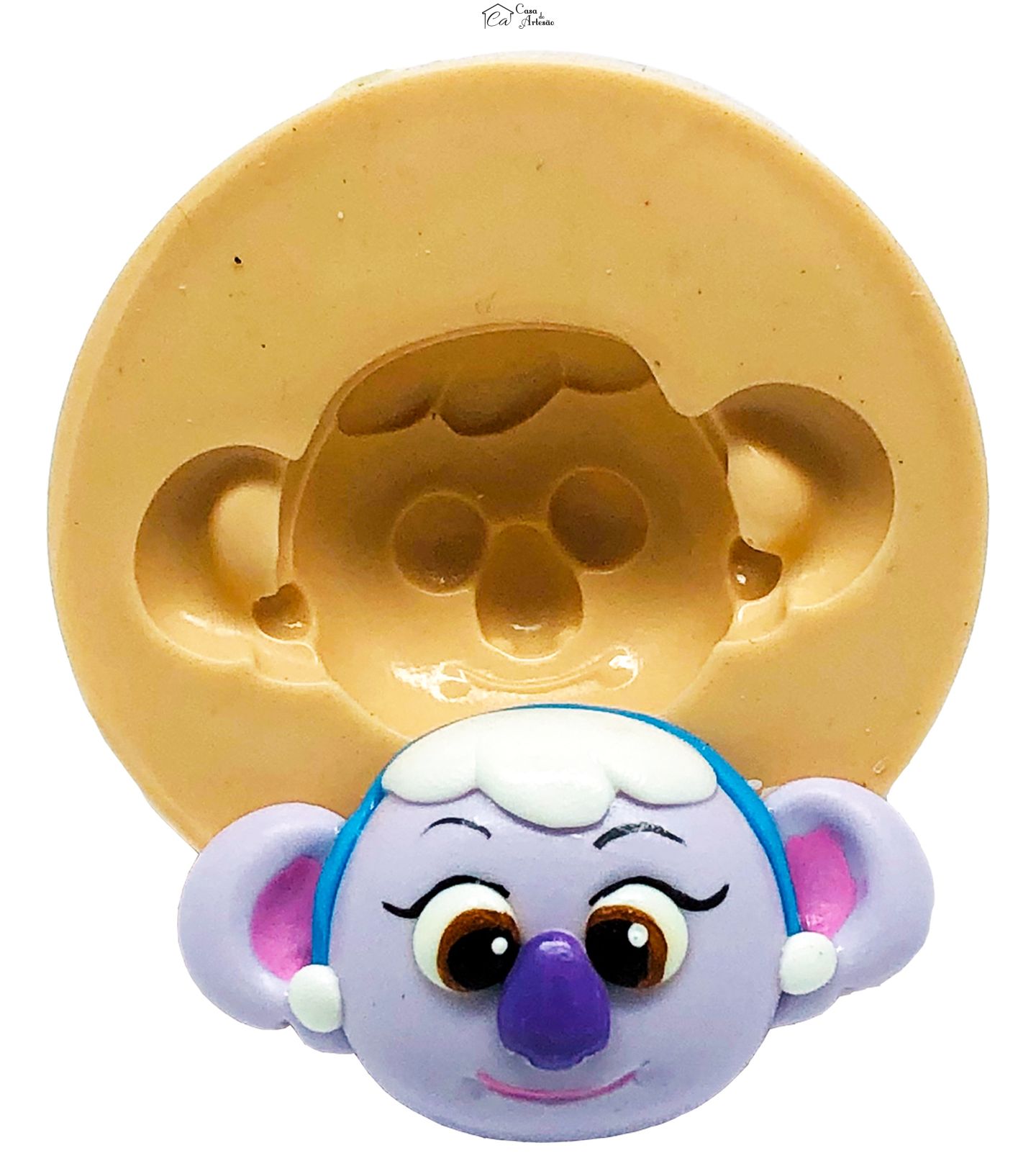 Molde de silicone - Tots - Rosto Coala - Medio - P817