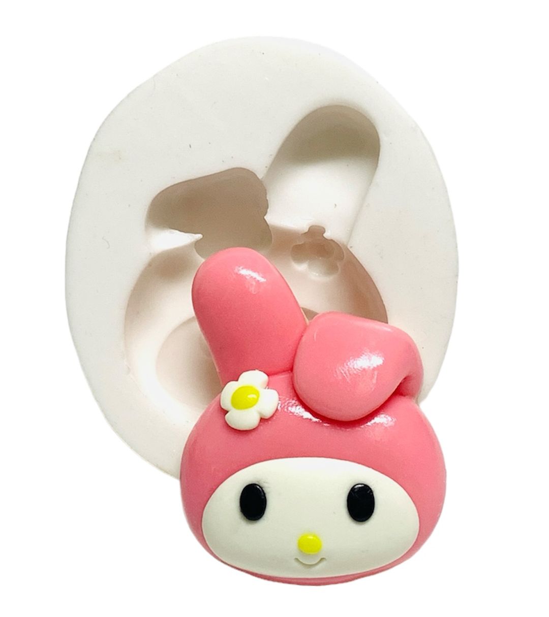 Molde de silicone - Hello Kitty - Rosto My Melody -Grande - P1245