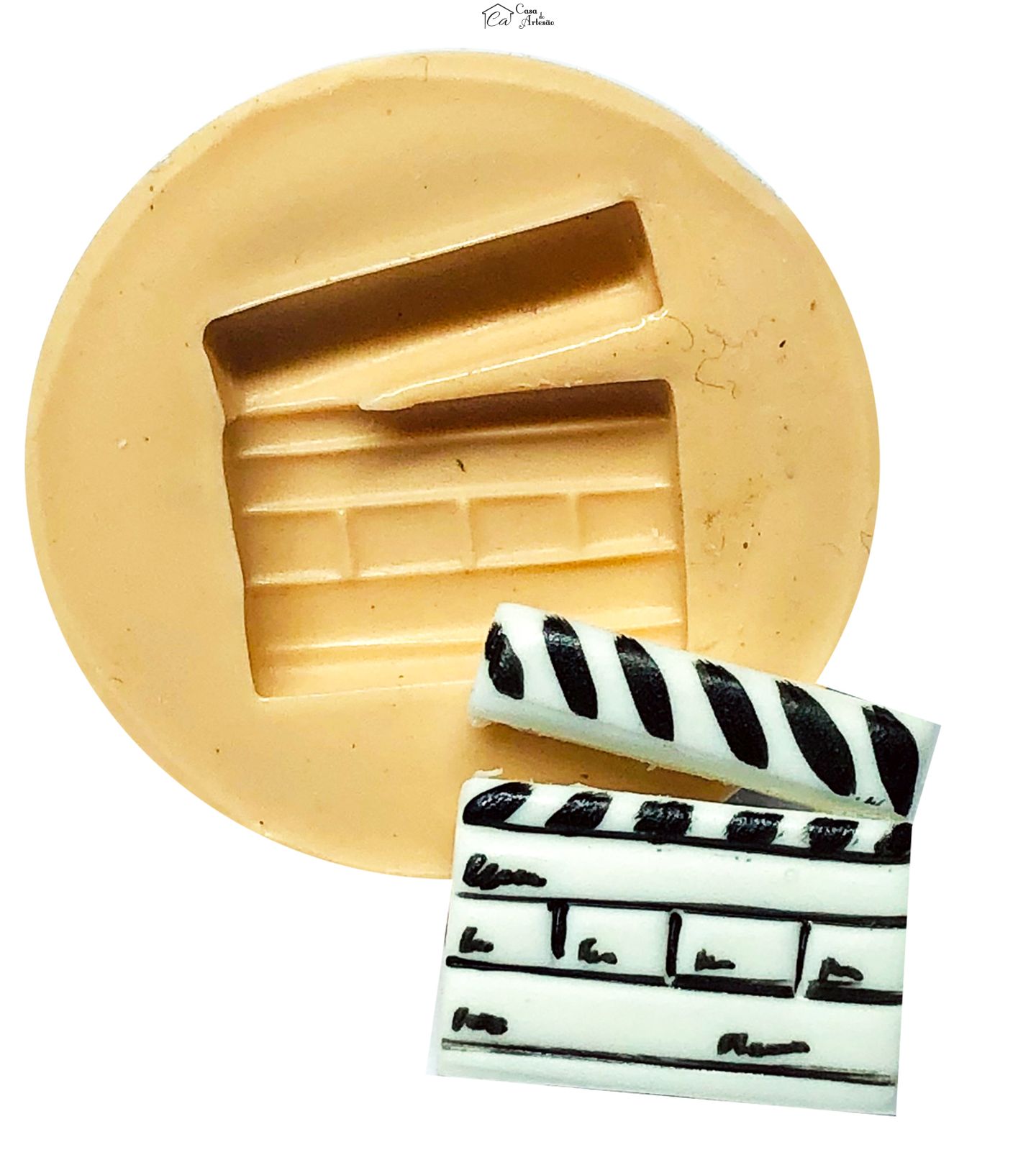 Molde de silicone - Cinema - Claquete - Pequeno - P691