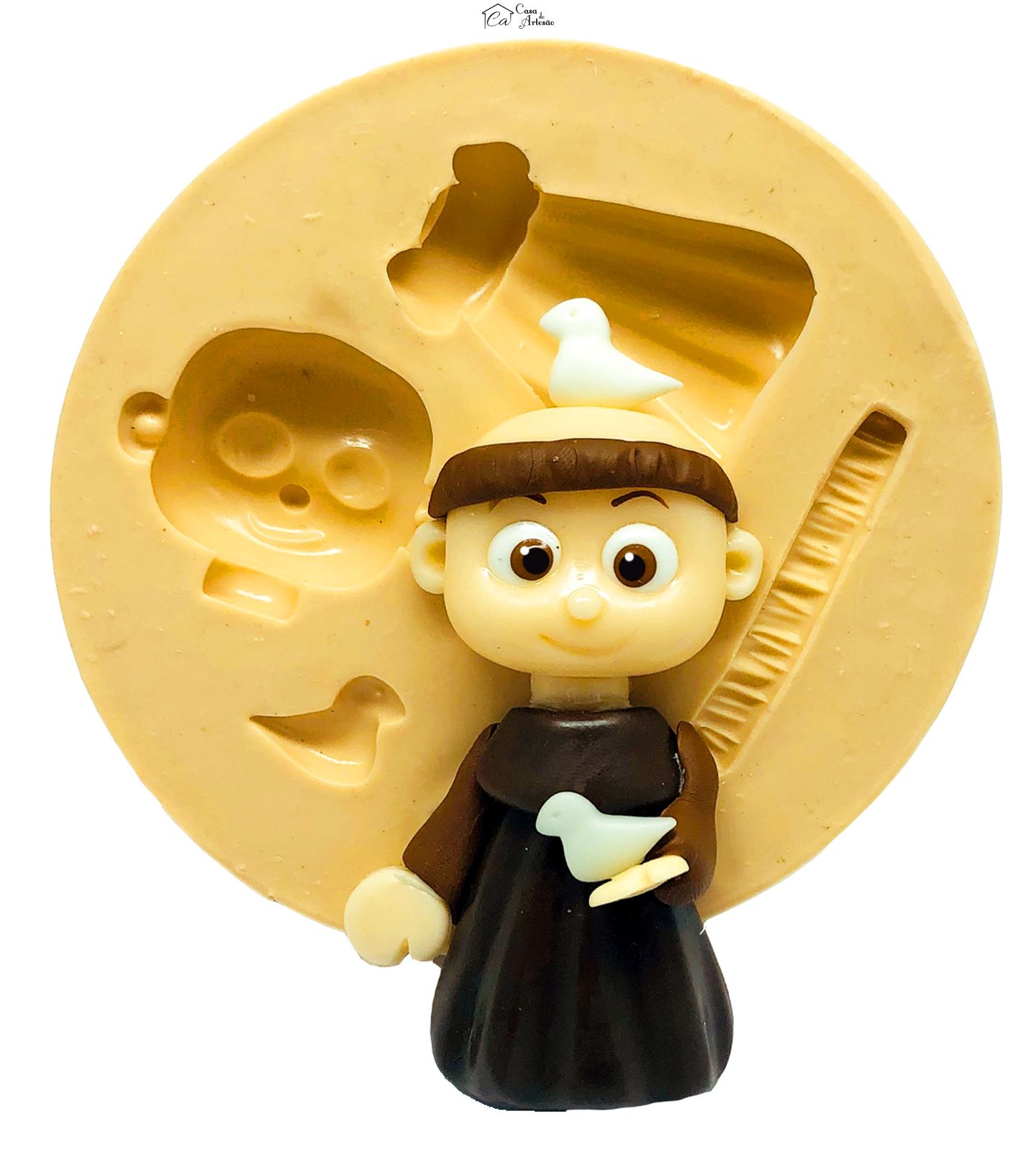 Molde de silicone - Santo - São Francisco de Assis - Grande - P853