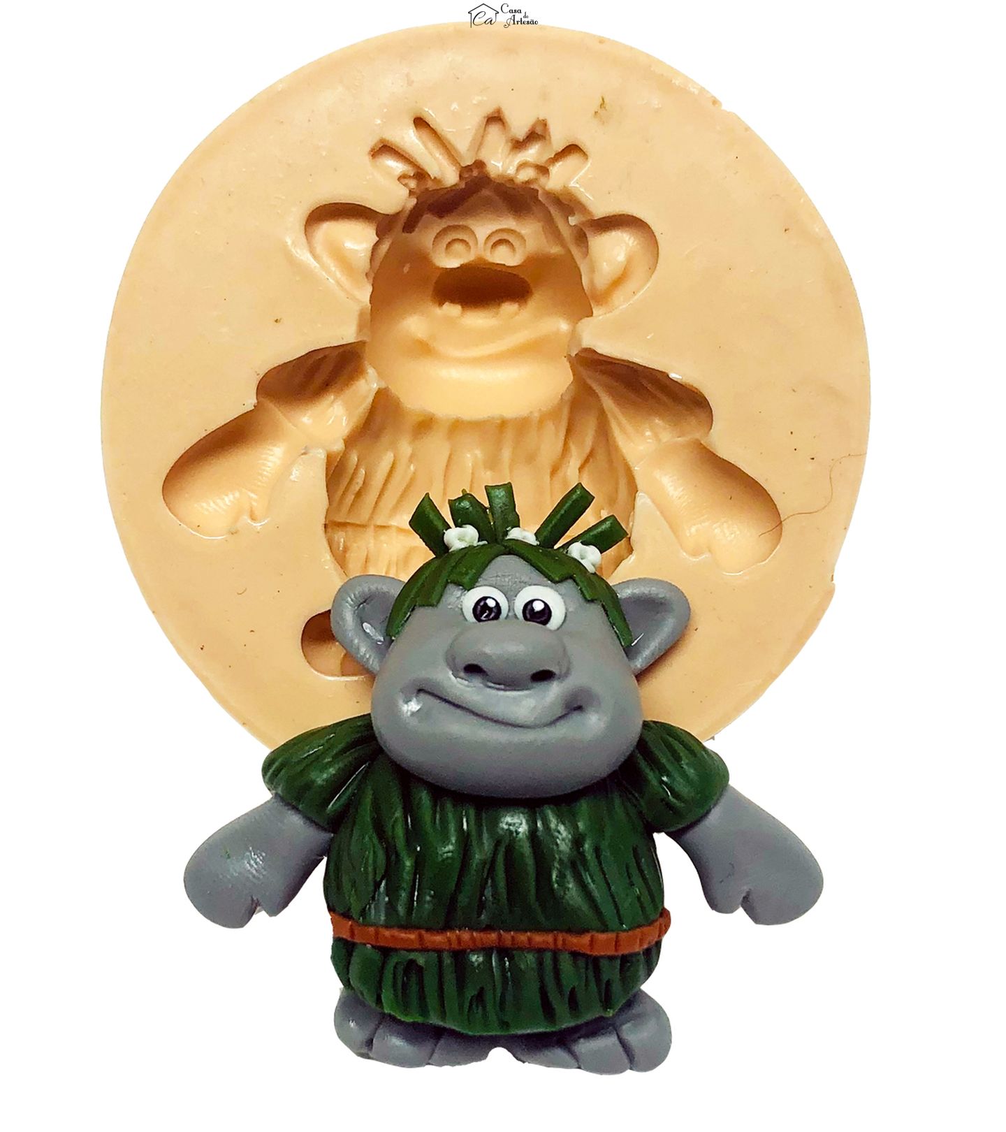 Molde de silicone - Frozen II - Troll - Grande - P725