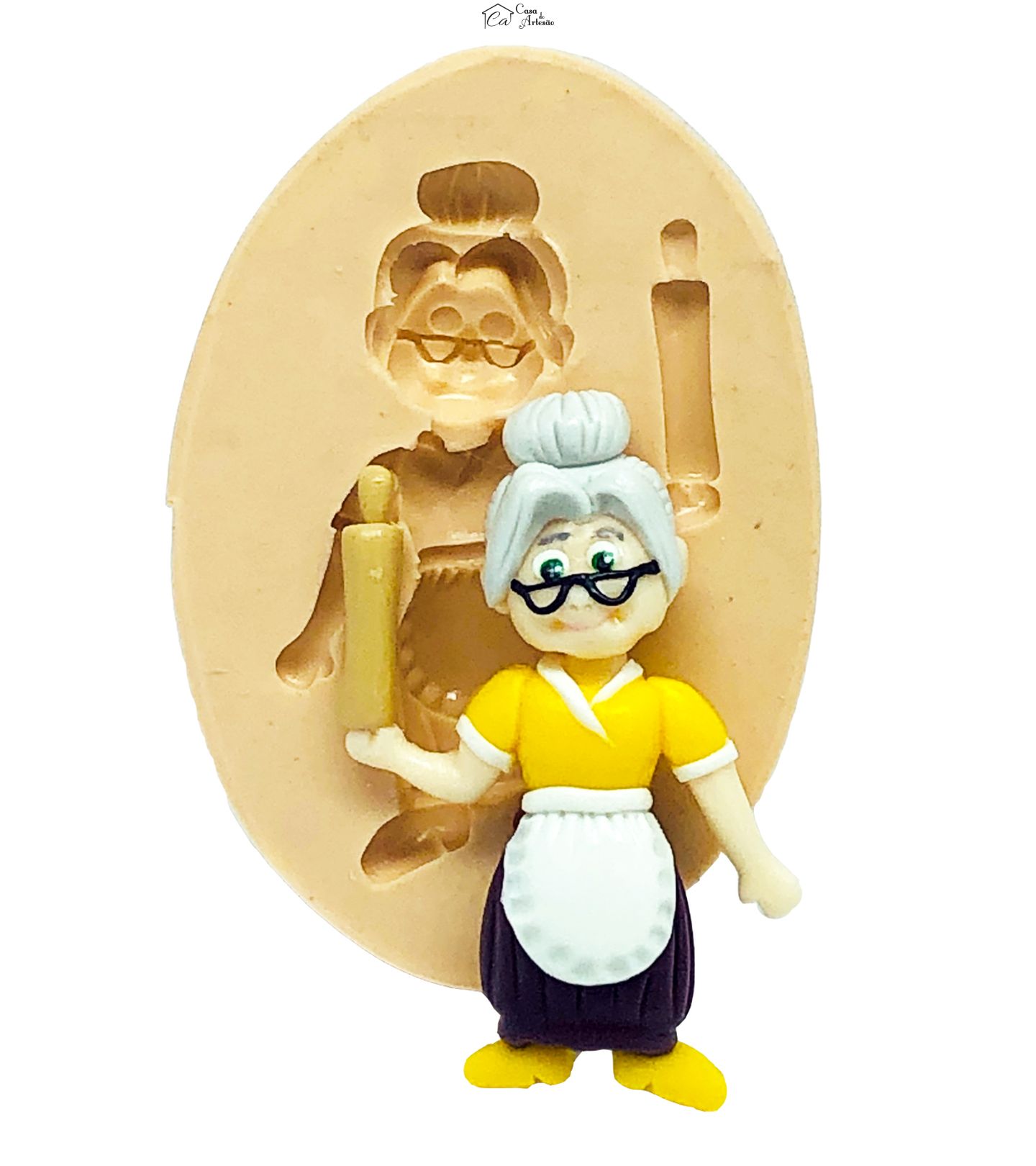 Molde de silicone - 44 Gatos - Vovó Pina - Media - P802