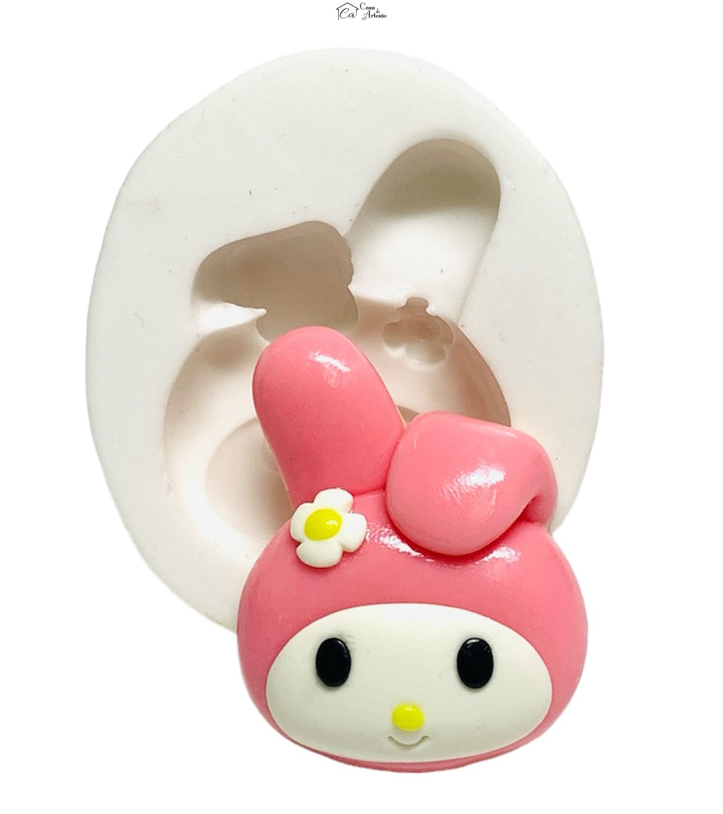 Molde de silicone - Hello Kitty - Rosto My Melody -Grande - P1245