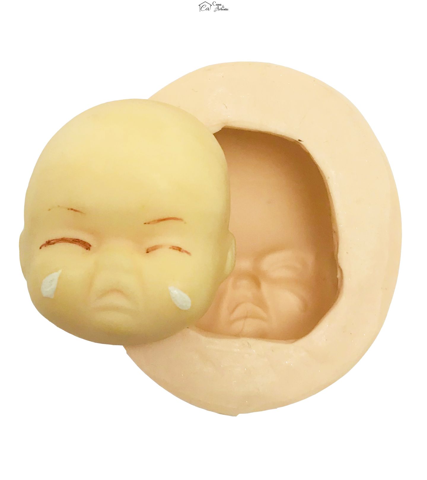 Molde de silicone - Rosto Chorando
