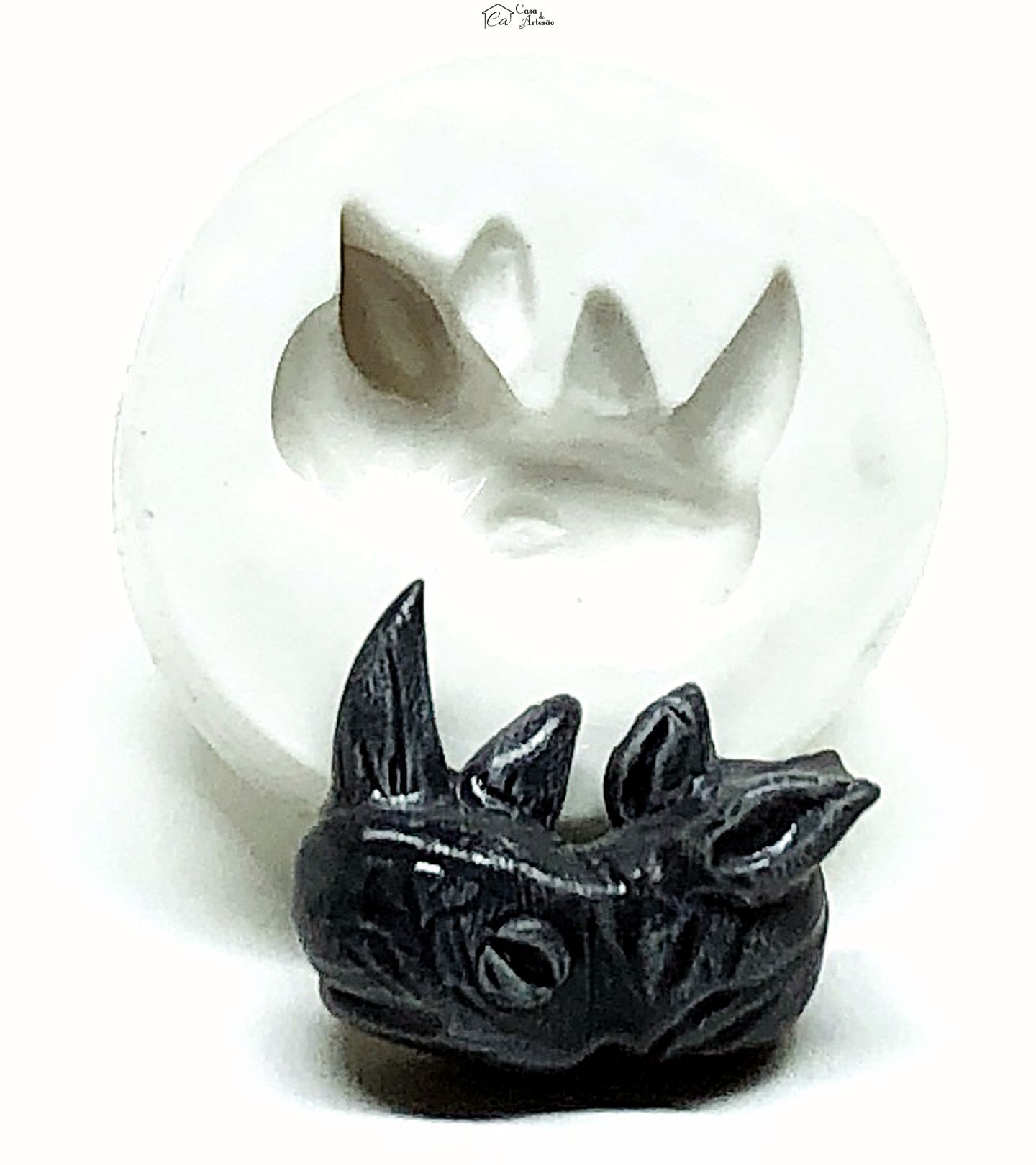 Molde de silicone - Rinoceronte - Rosto - Pequeno - P962