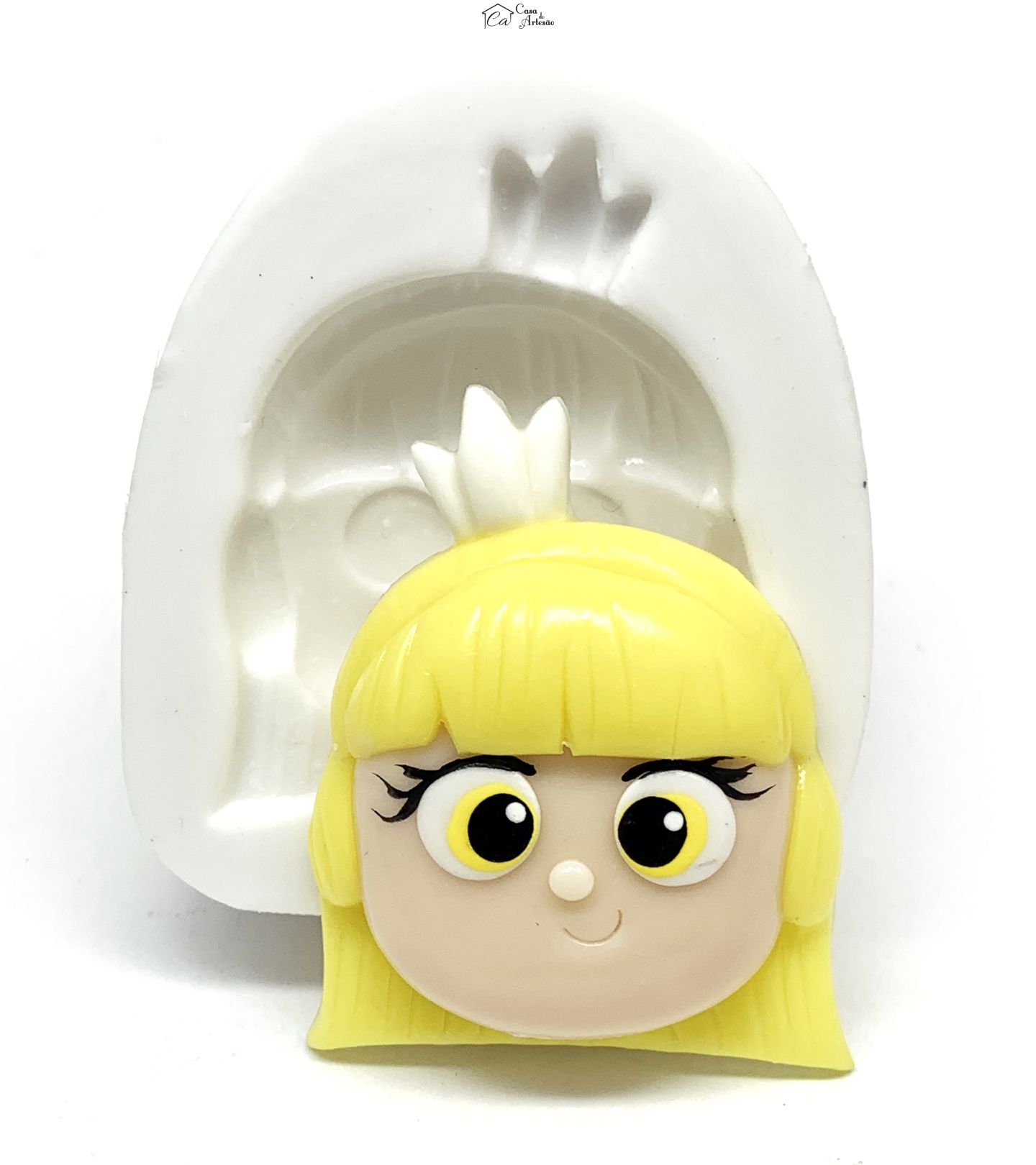 Molde de silicone - Vera e o Reino do Arco Iris - Rosto Grizelda - Grande - P1189